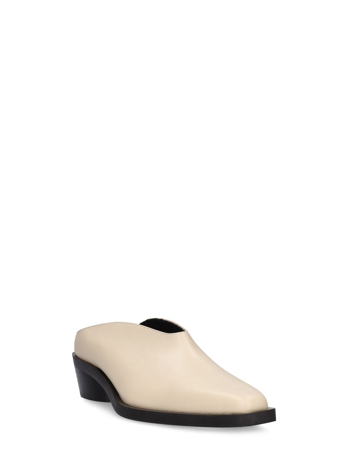 Proenza Schouler Leather Mules In Cream