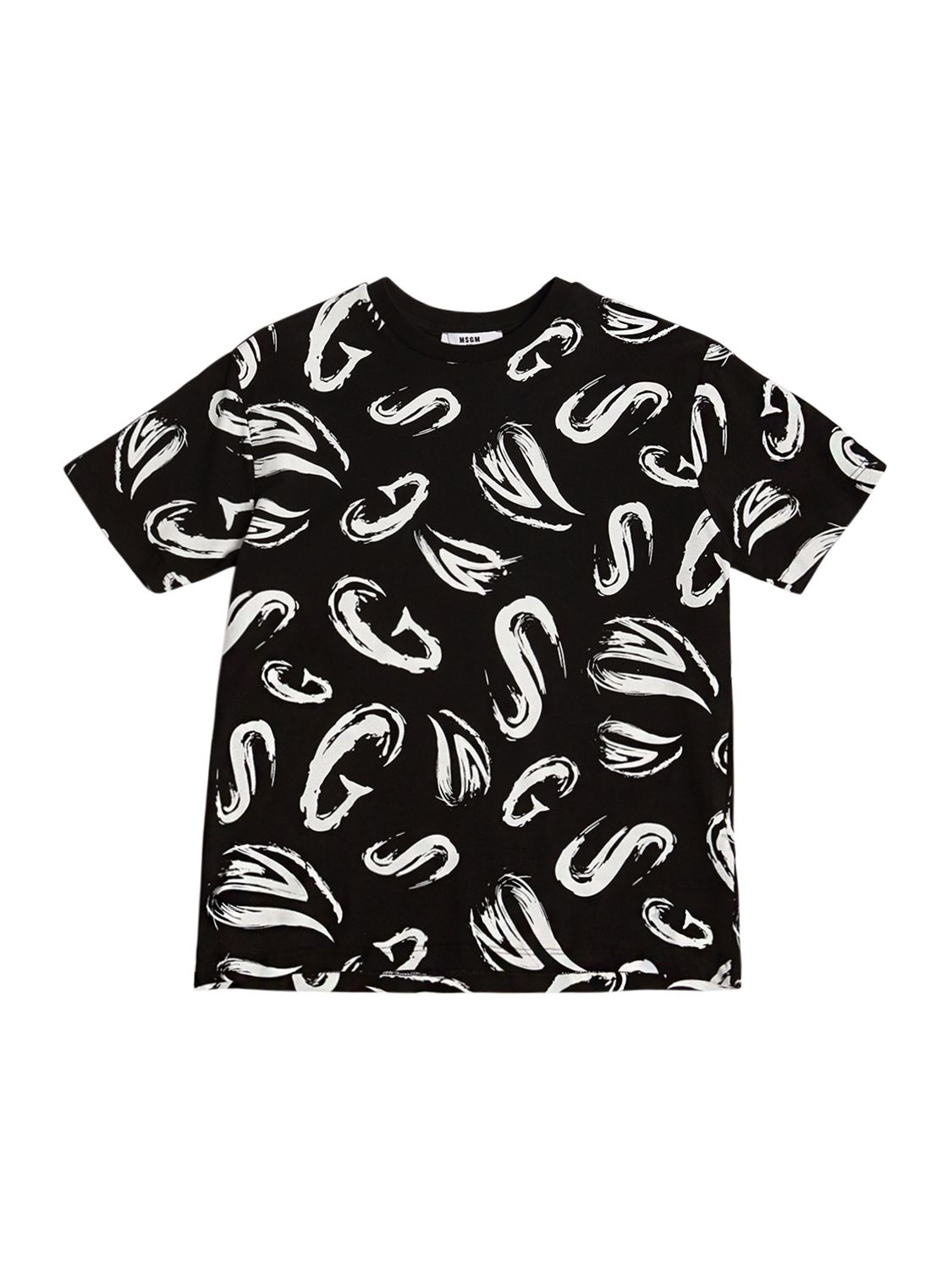 Image of All Over Print Cotton Jersey T-shirt