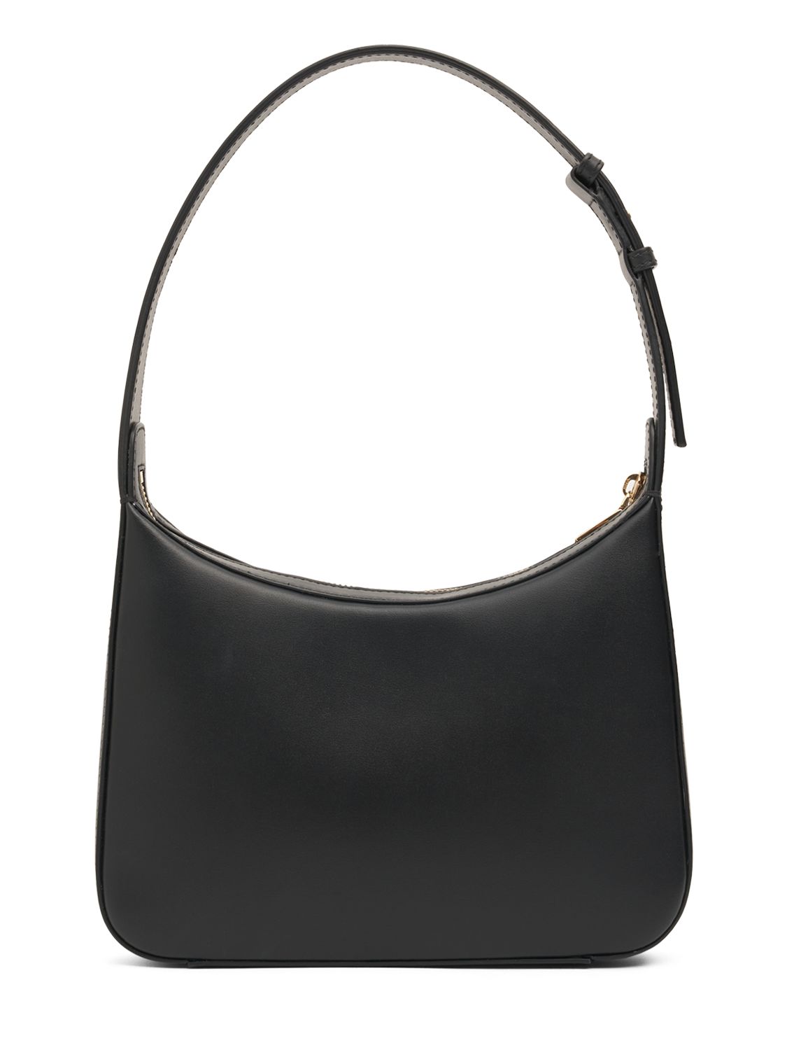 Shop Dolce & Gabbana Logo Leather Shoulder Bag In Black