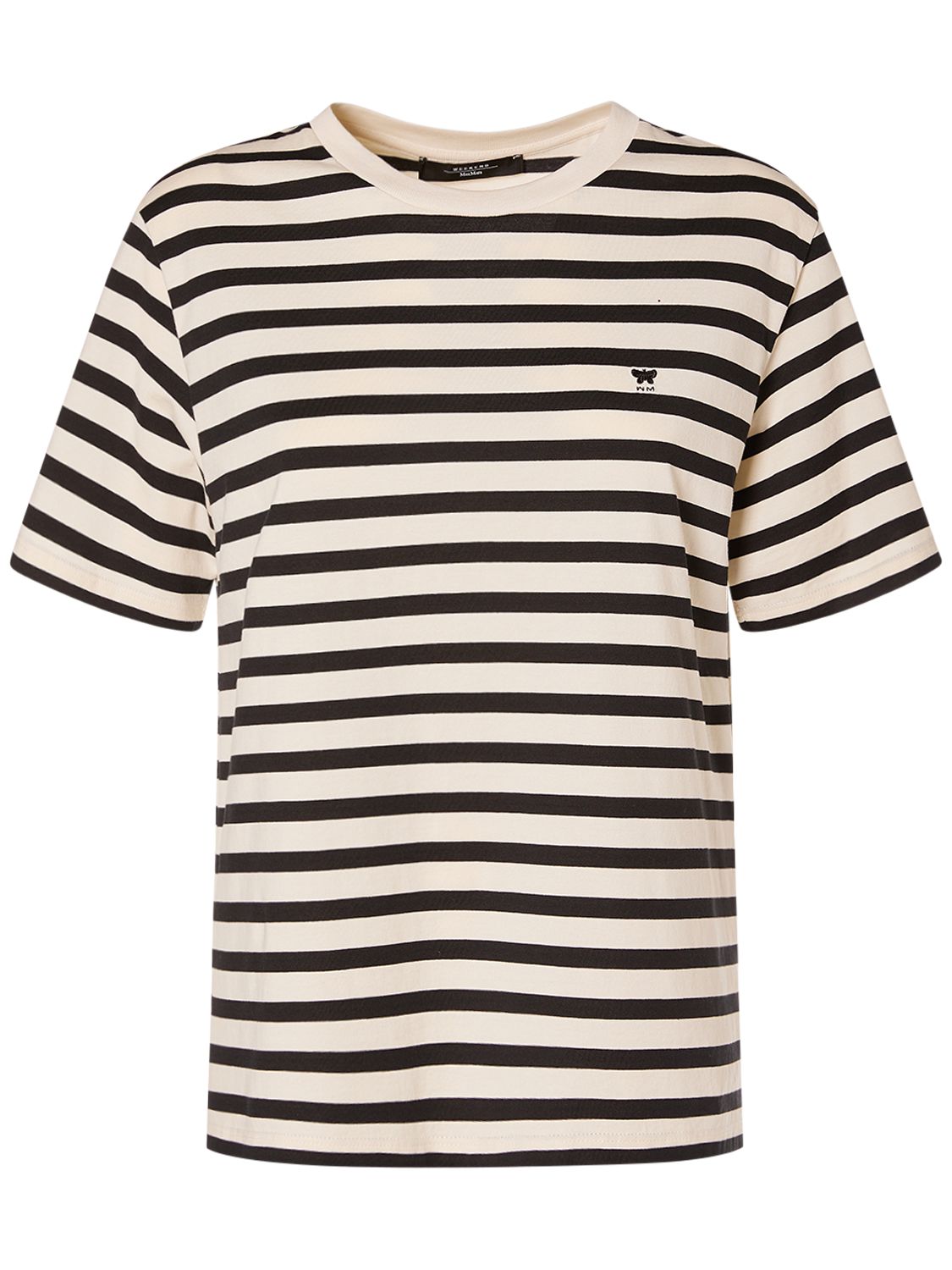 Image of Deodara Striped Cotton Jersey T-shirt