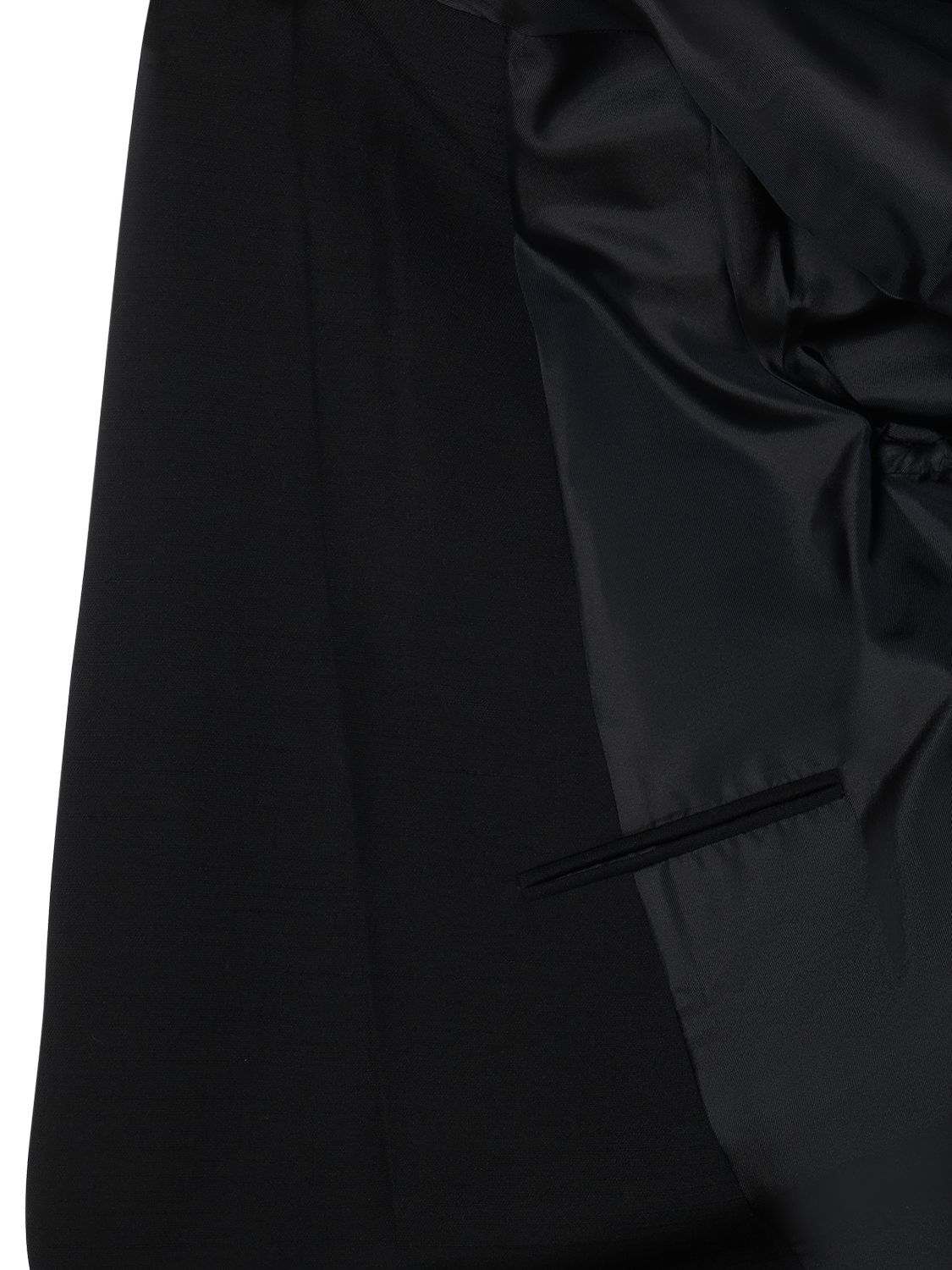 Shop Loro Piana Sheri Cotton & Silk Jacket W/wide Lapels In Black