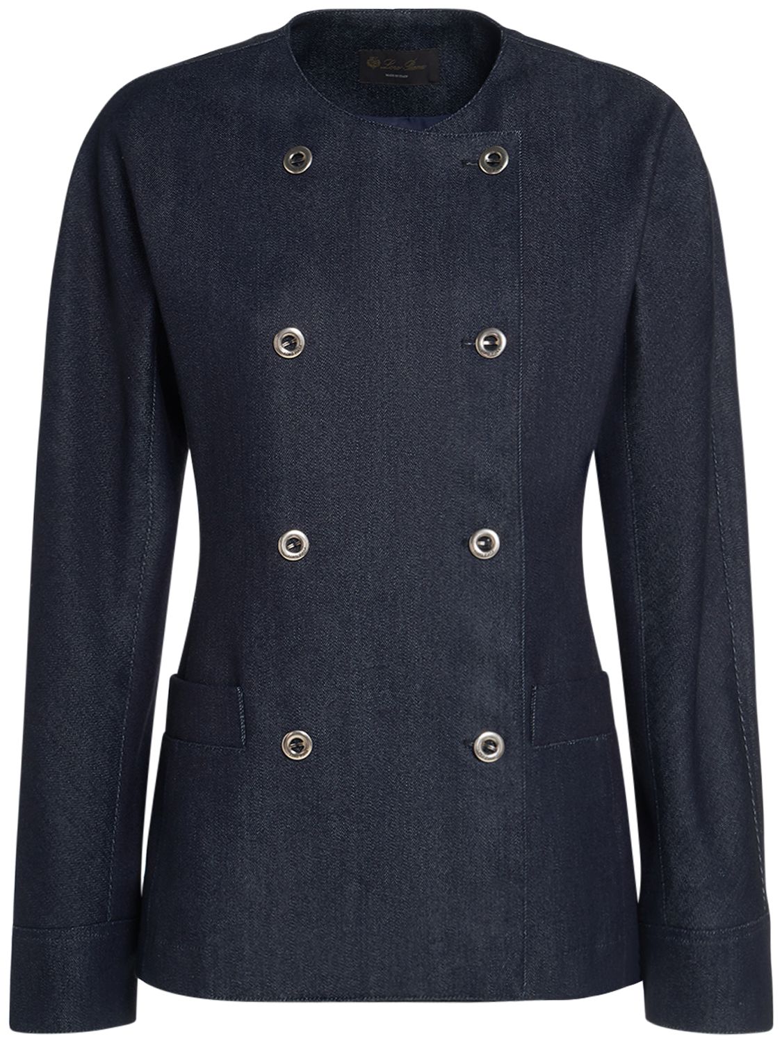 Image of Catelyn Cotton Blend Denim Jacket