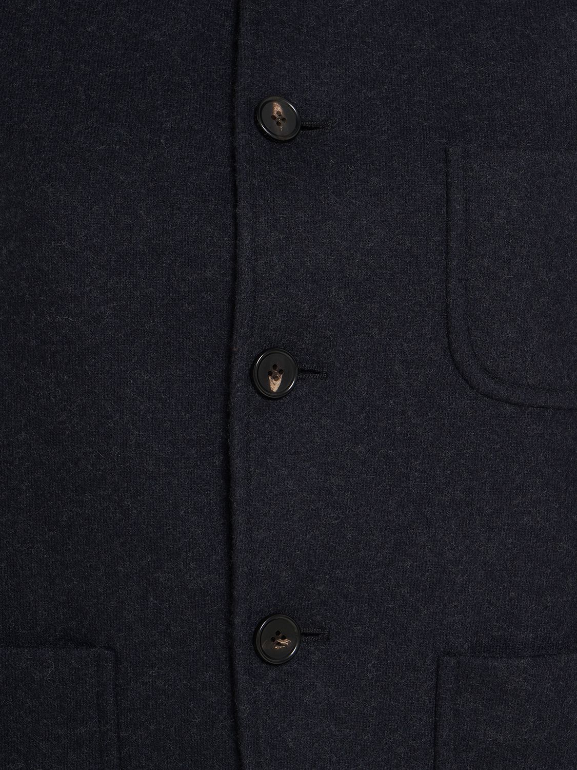 Shop Loro Piana Spagna Cashmere Blend Jacket In Navy
