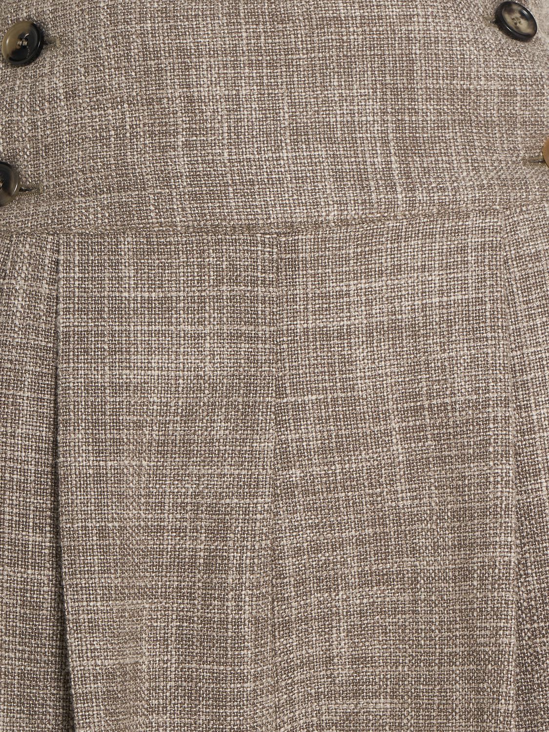 Shop Loro Piana Lien High Rise Wool Blend Cropped Pants In Grey