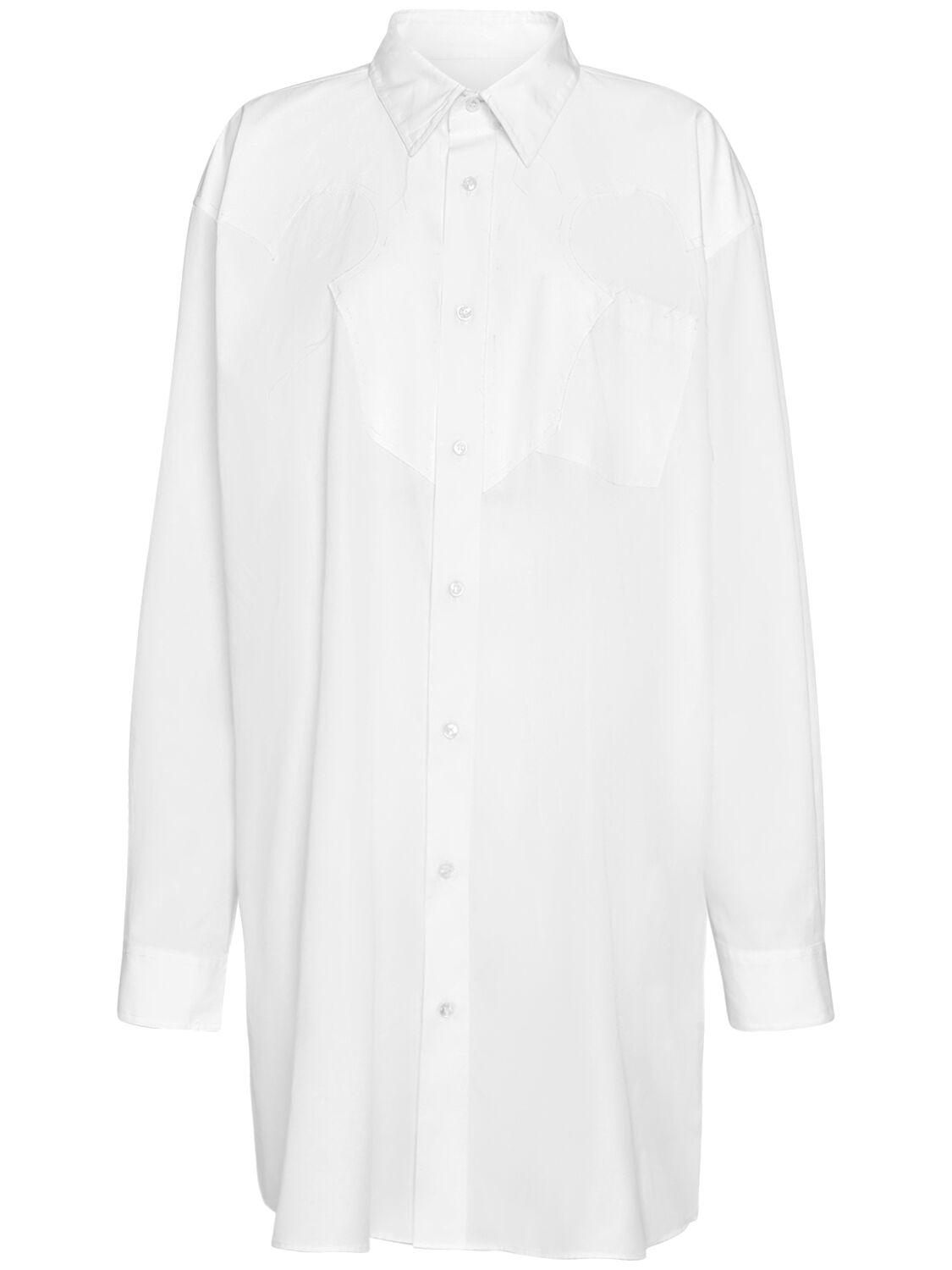 Chemise Longue Oversize En Popeline De Coton - MAISON MARGIELA - Modalova