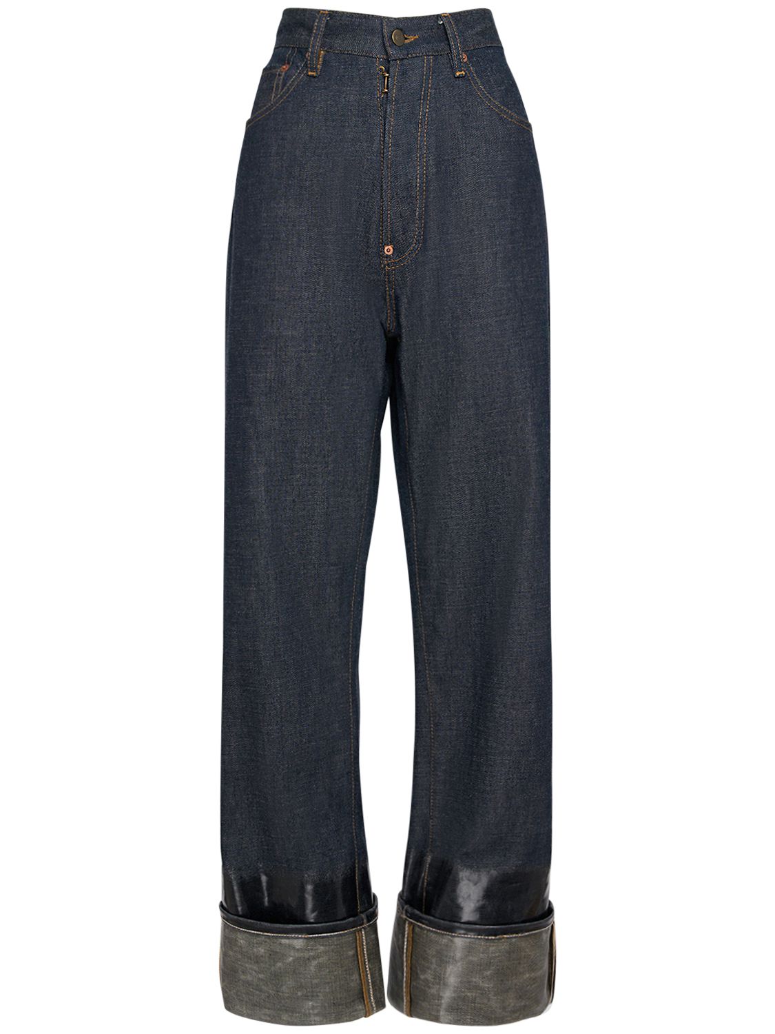 Five Pocket Denim Straight Jeans