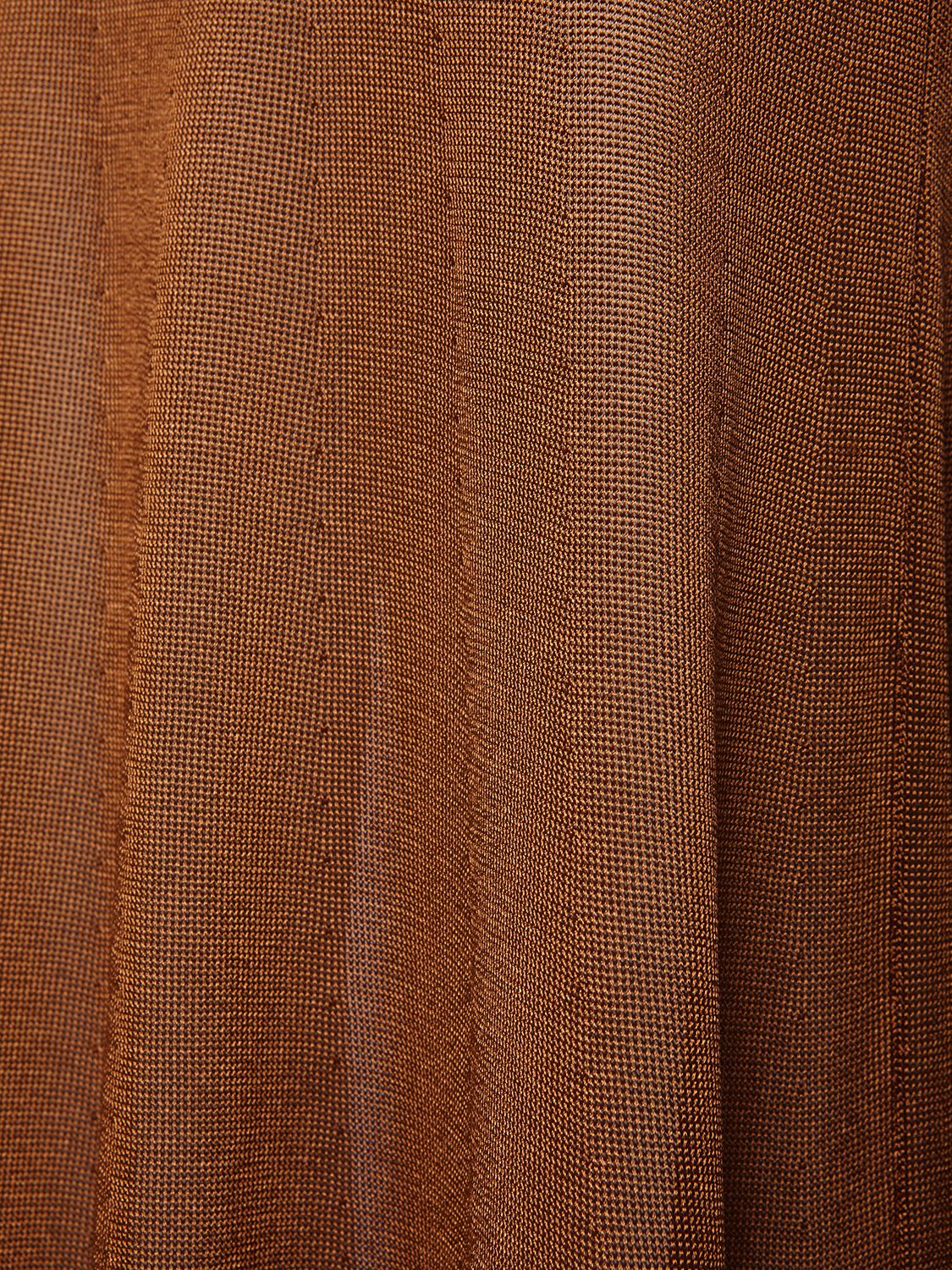 Tom Ford Slinky Viscose Jersey Knit Halterneck Maxi Dress In Light Brown