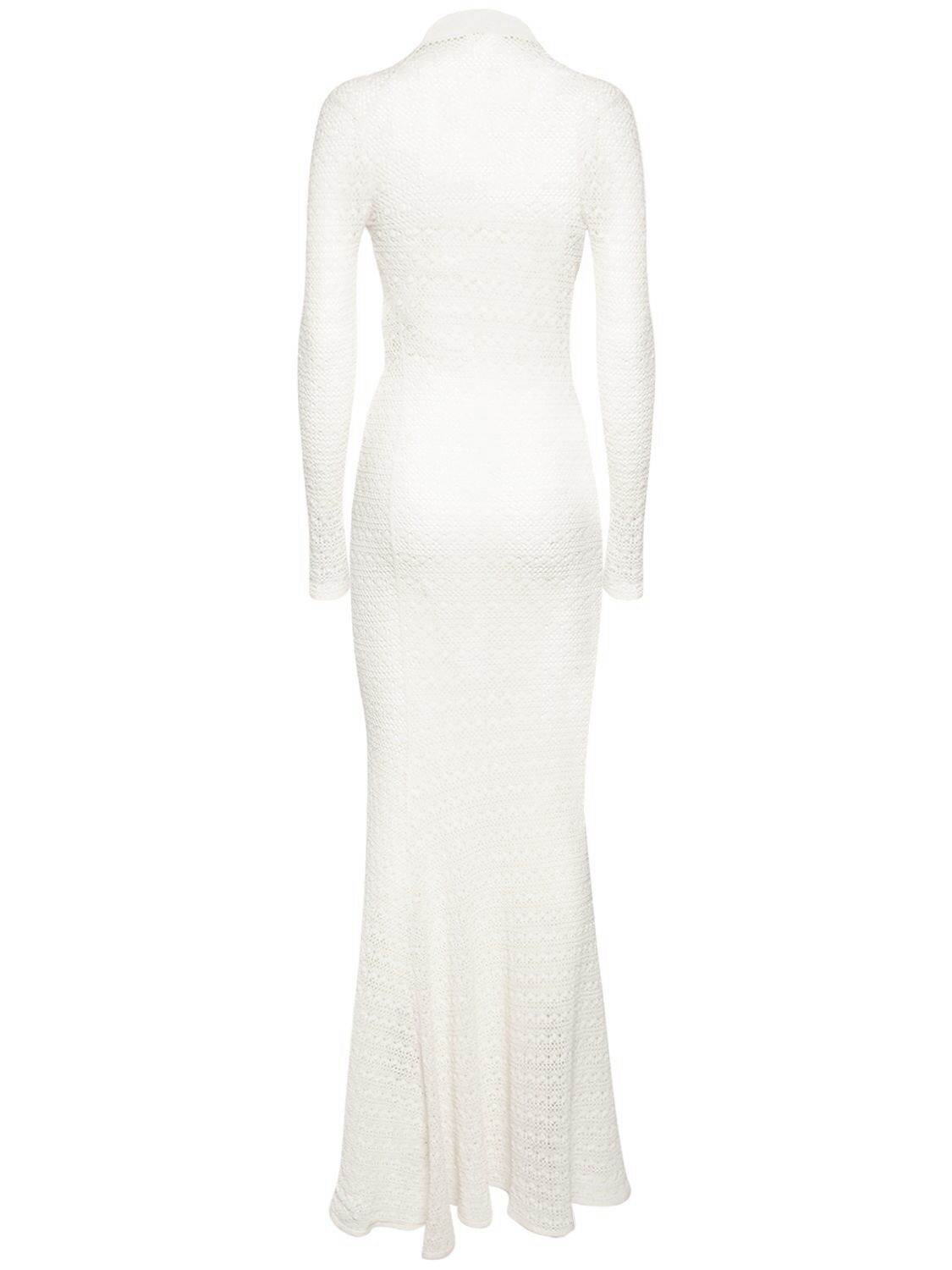 TOM FORD OPENWORK TURTLENECK L/S MAXI DRESS 