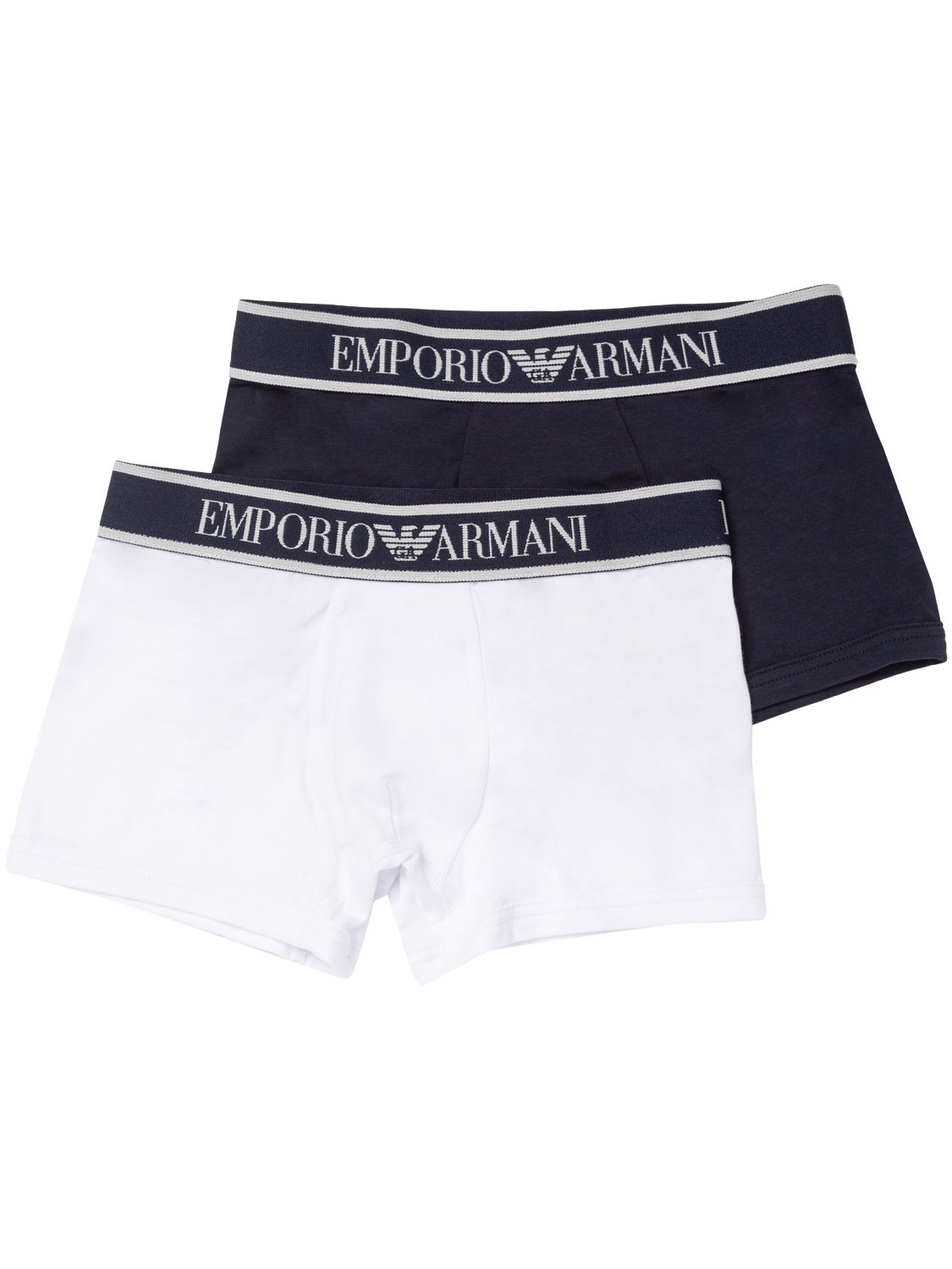 Image of Pack Of 2 Logo Tape Cotton Boxer Briefs