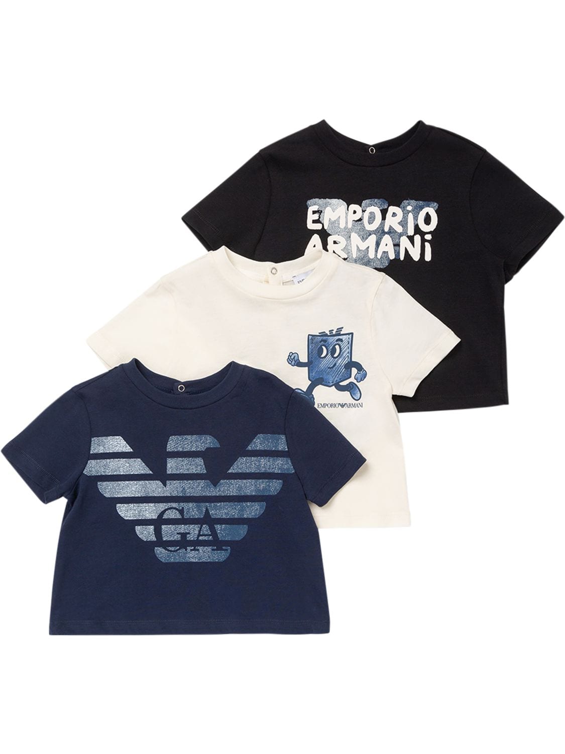 Pack Of 3 Printed Cotton Jersey T-shirts