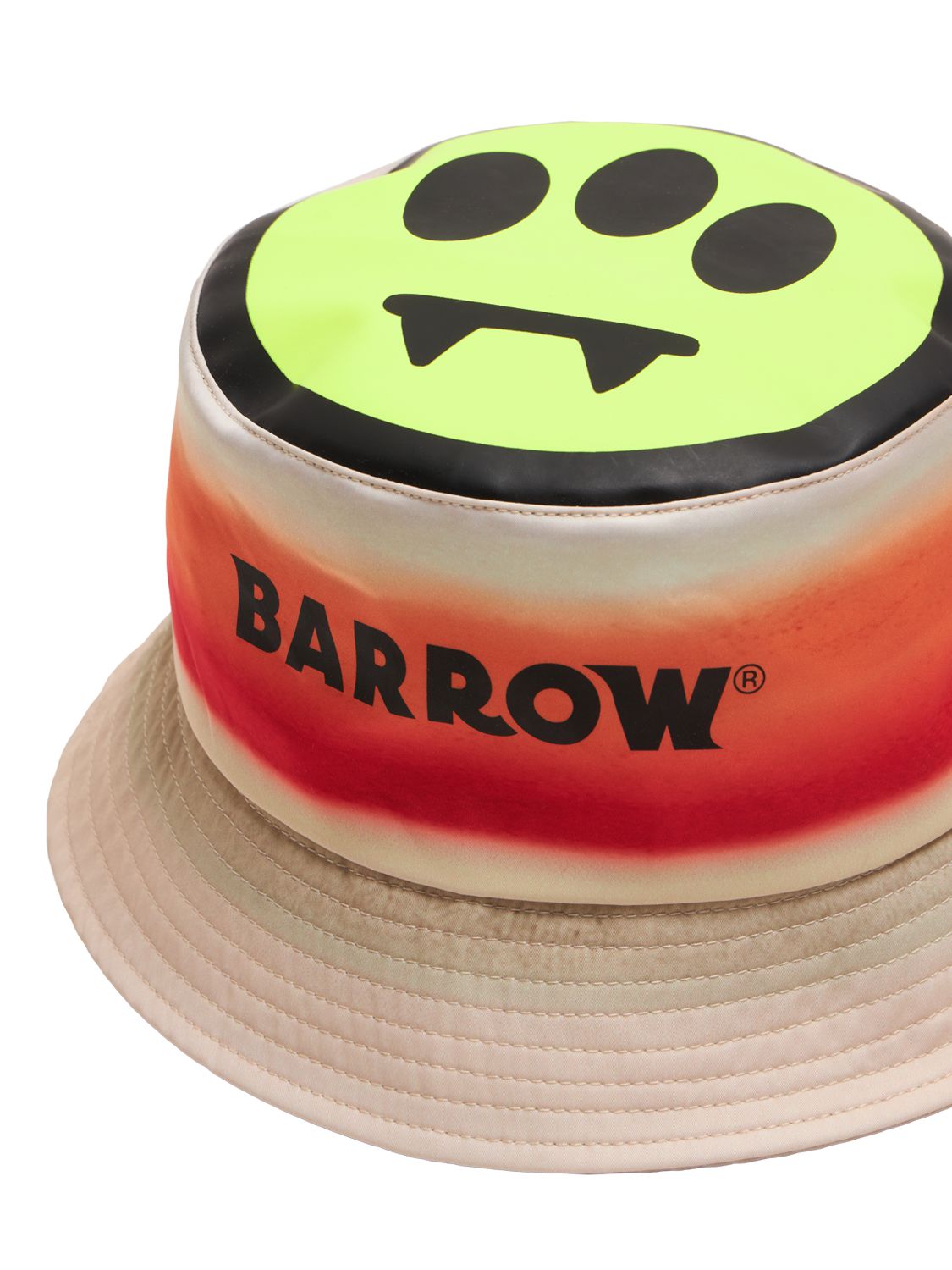 Shop Barrow Printed Cotton Bucket Hat In Beige