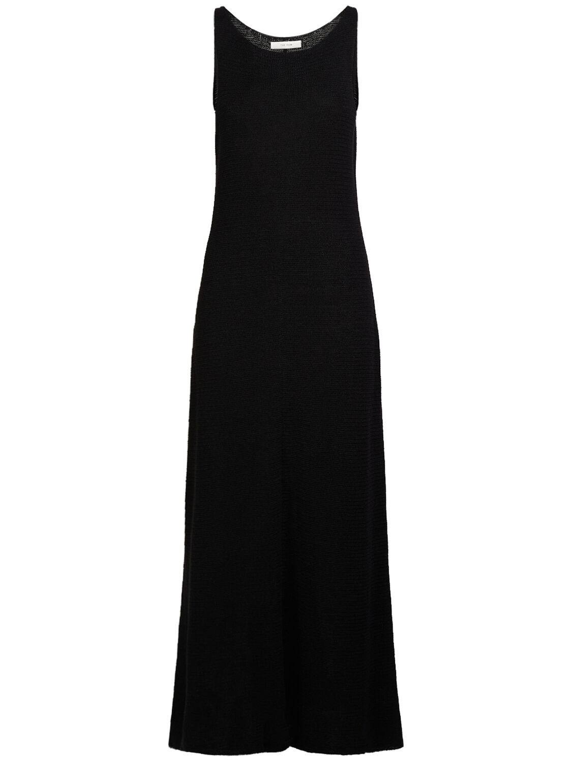 Shop The Row Fleet Linen & Silk Long Dress In Black