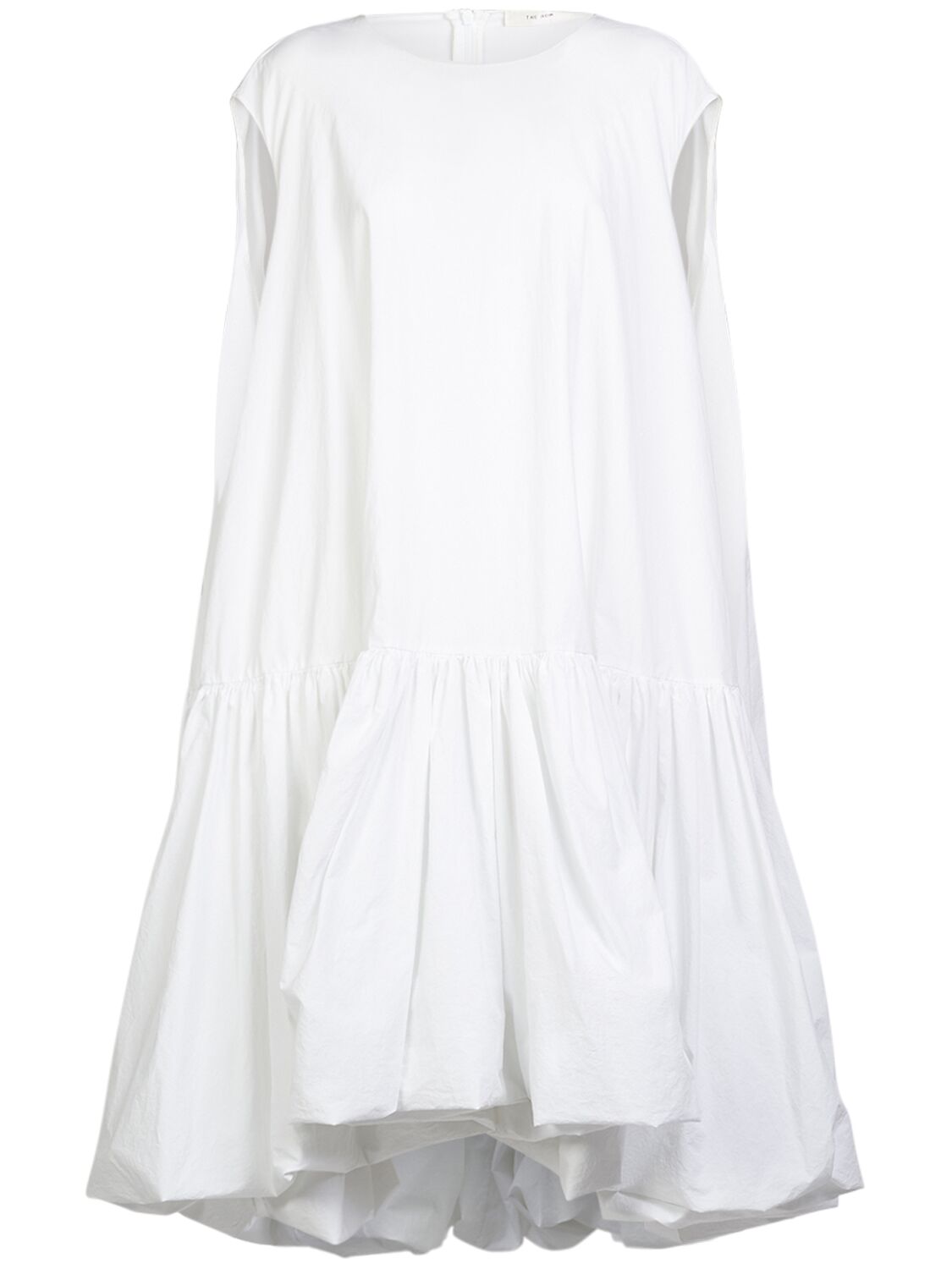 Tadao Ruffled Poplin Midi Dress
