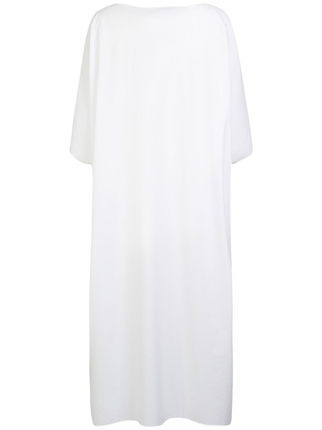Shop The Row Isora Cotton & Silk Midi Dress In Off White