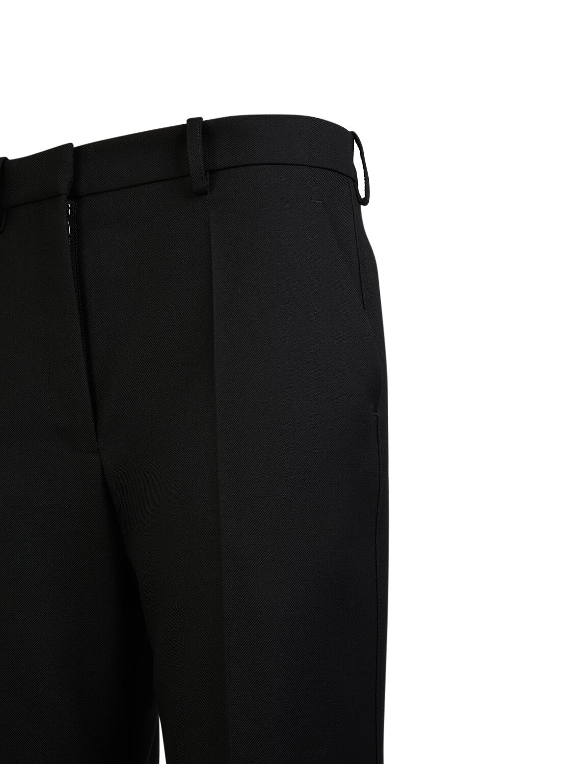 Shop The Row Gandal Midrise Wool Straight Pants In Black