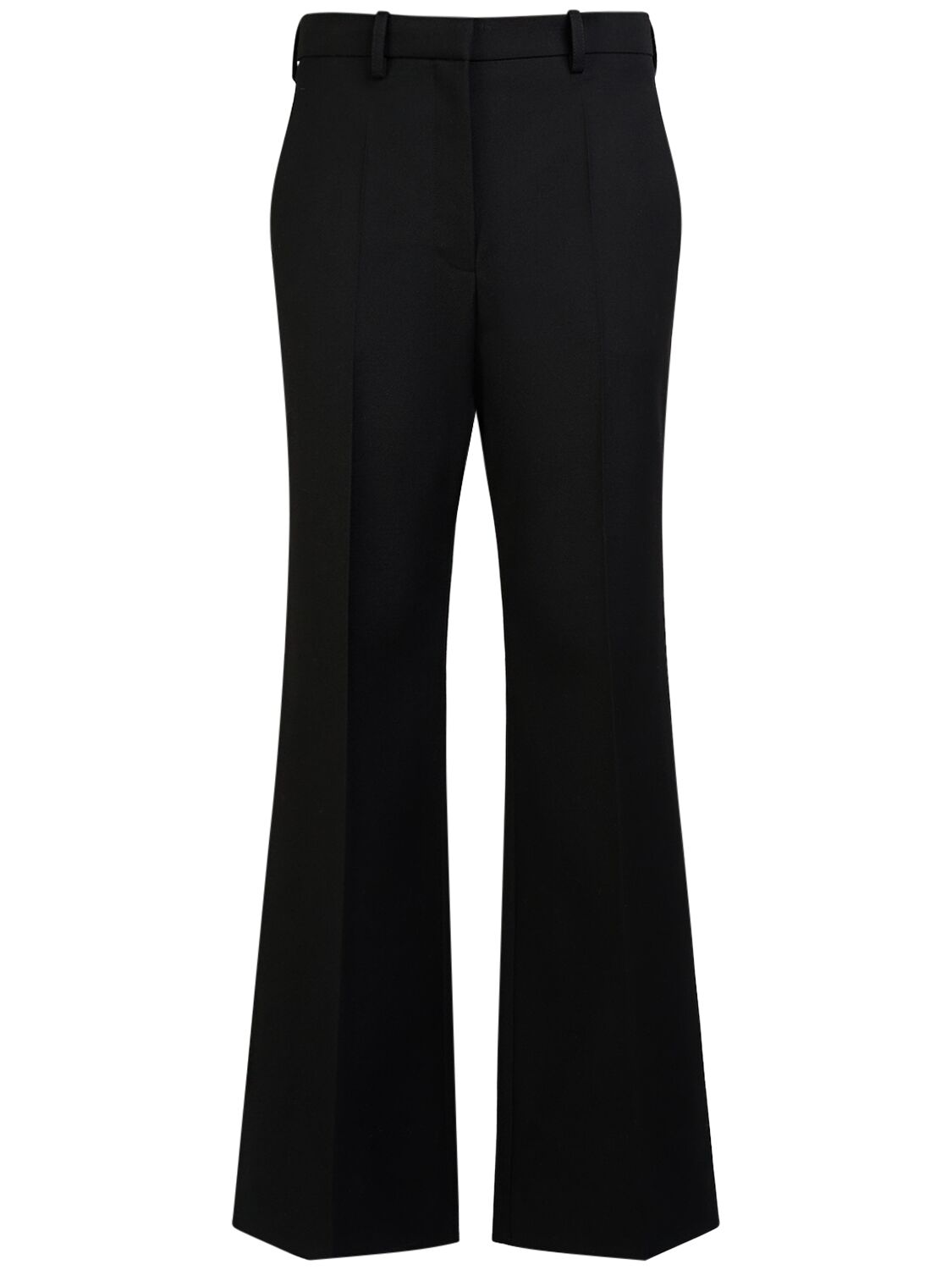 The Row Gandal Midrise Wool Straight Pants In Black