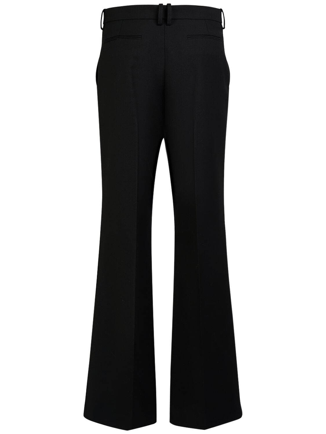 The Row Gandal Midrise Wool Straight Pants In Black