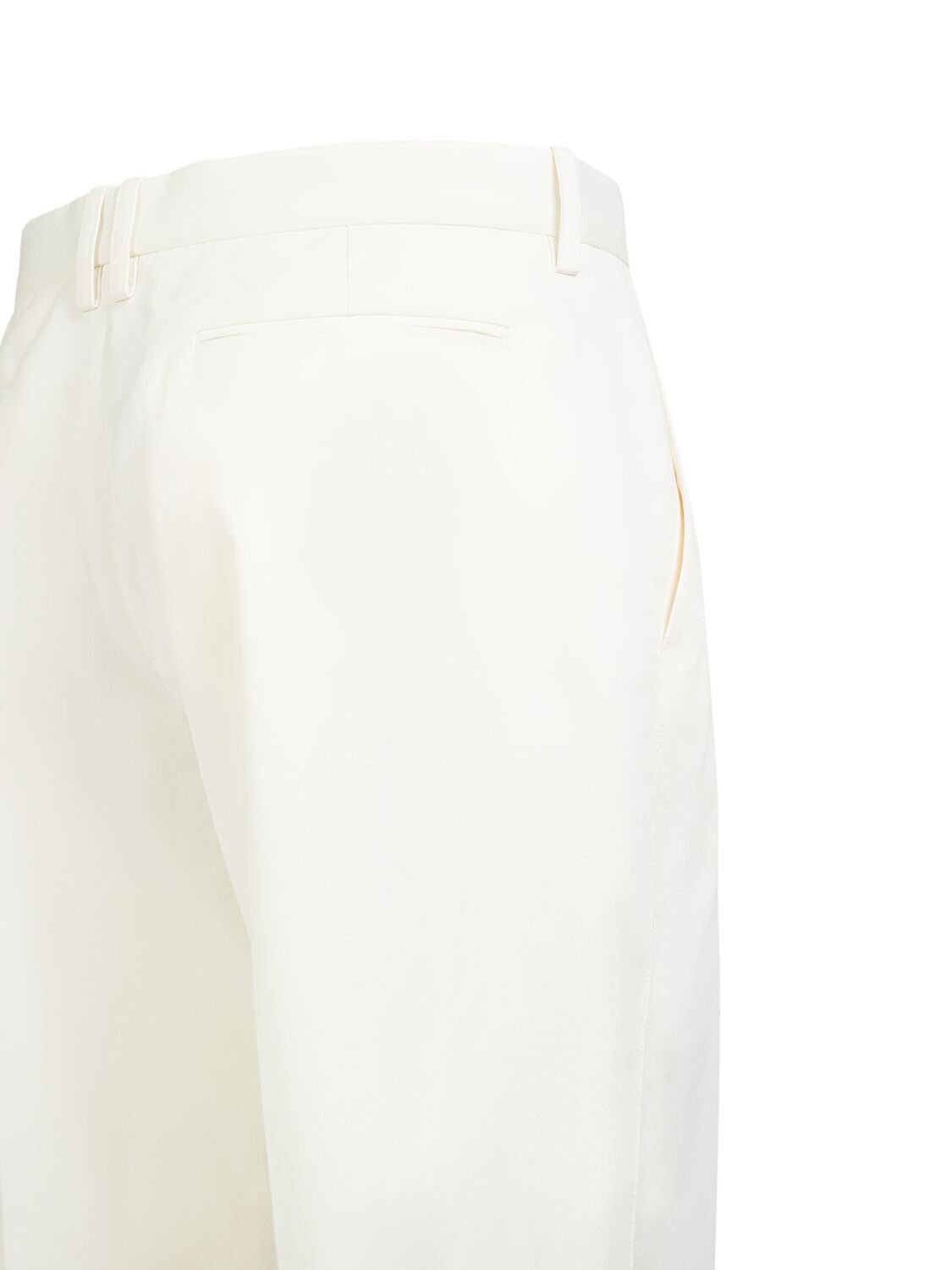 Shop The Row Gandine Cotton Blend Drill Crop Pants In White