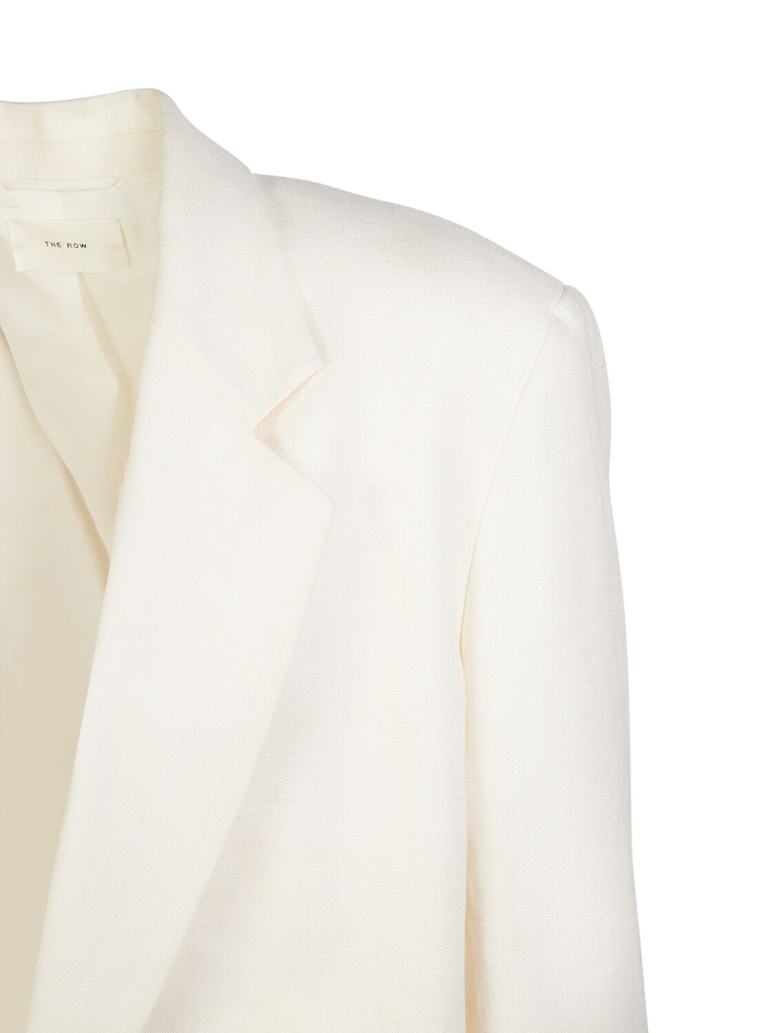 Shop The Row Enza Linen Jacket In Ivory