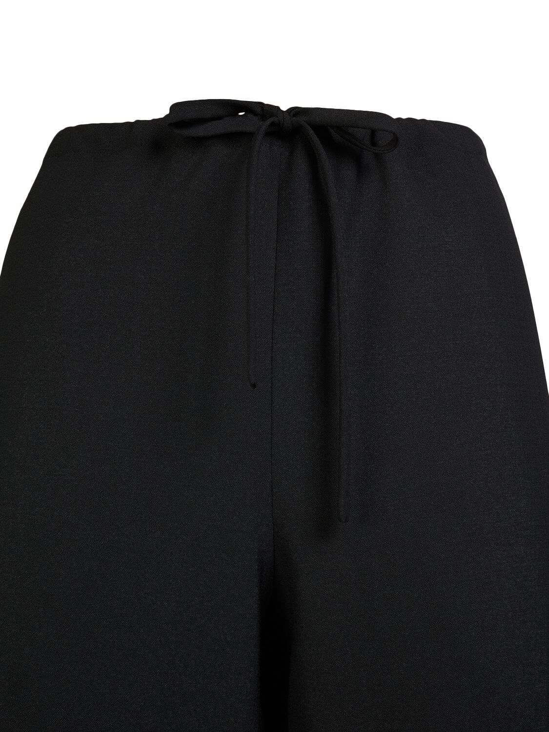 Shop The Row Jugi Wool Blend Straight Pants In Black