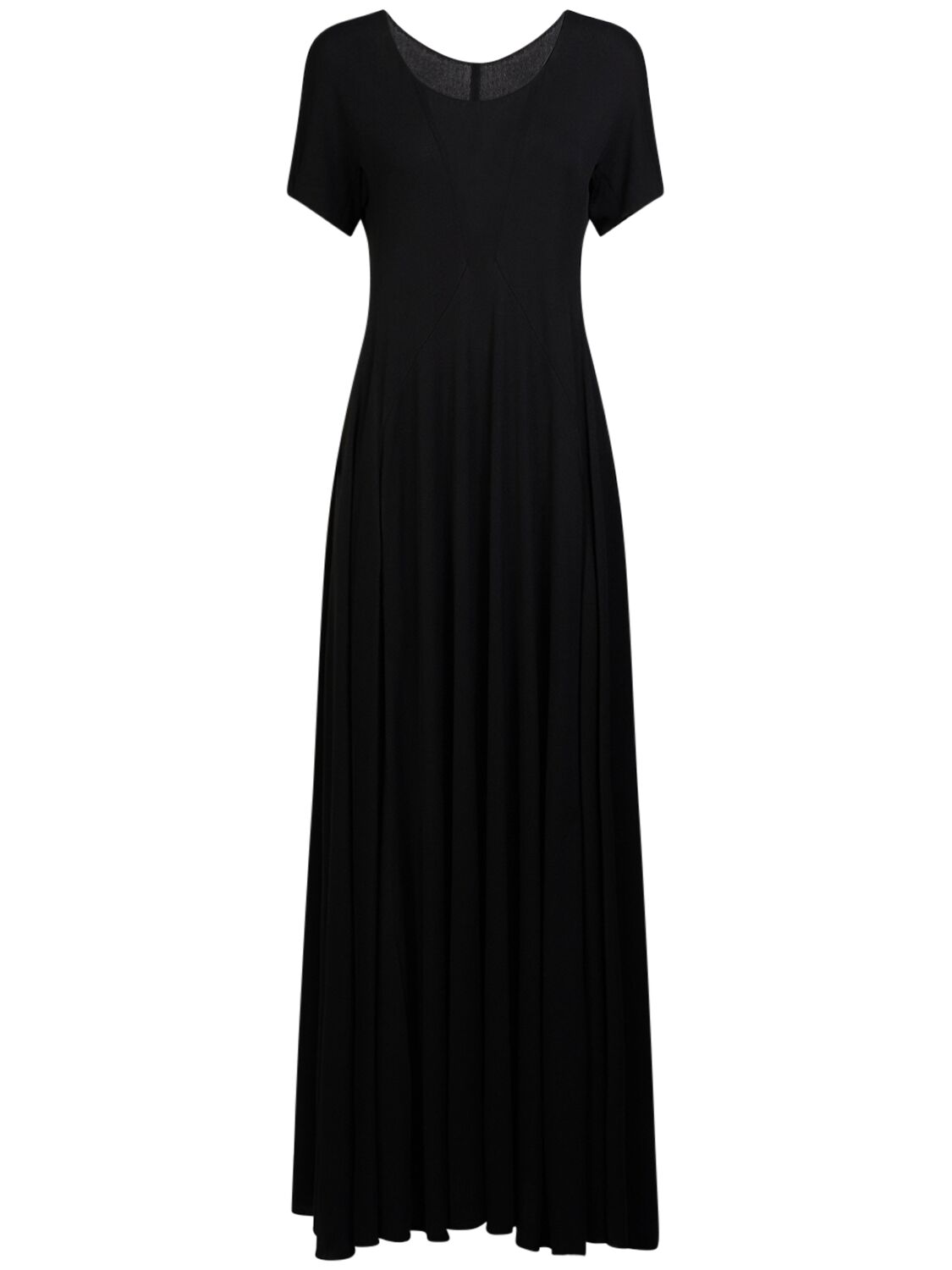 The Row Pollon Jersey Long Dress In Black