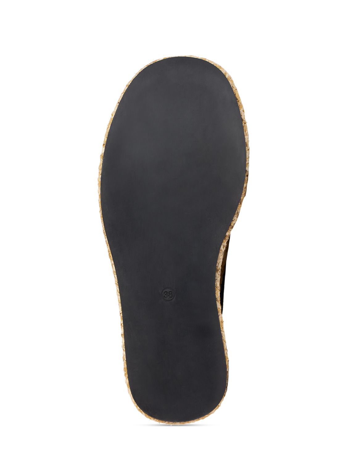 Shop Max Mara 30mm Braies Raffia Wedge Sandals In Beige,black