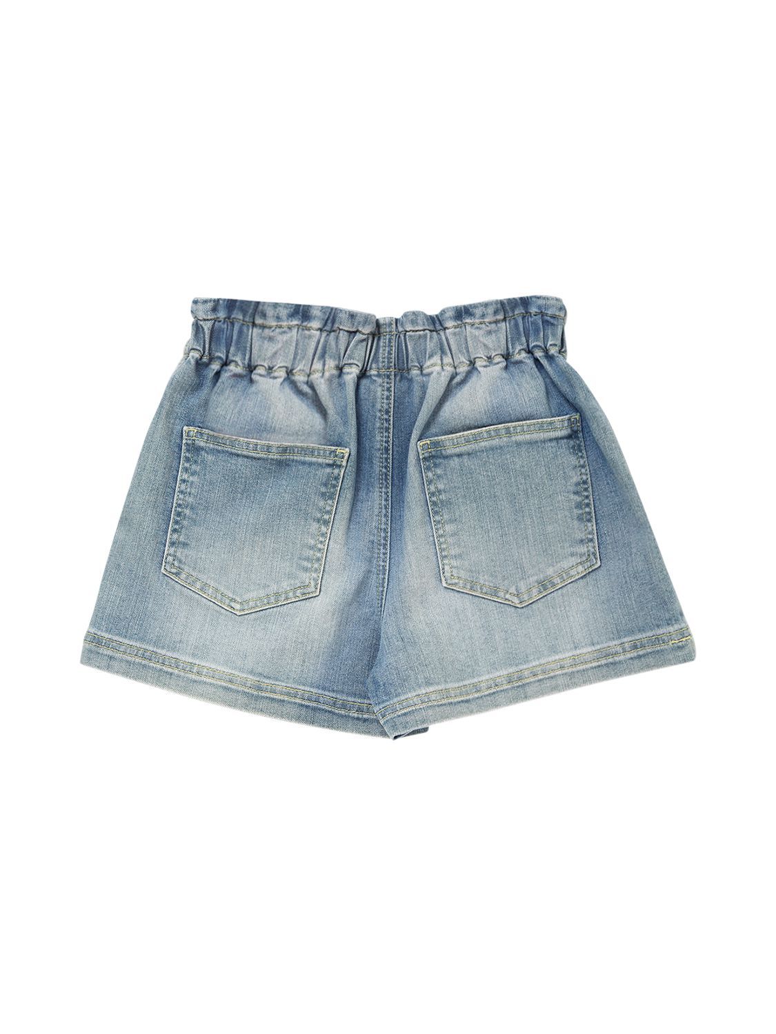 Diesel Cotton Denim Shorts In Light Blue