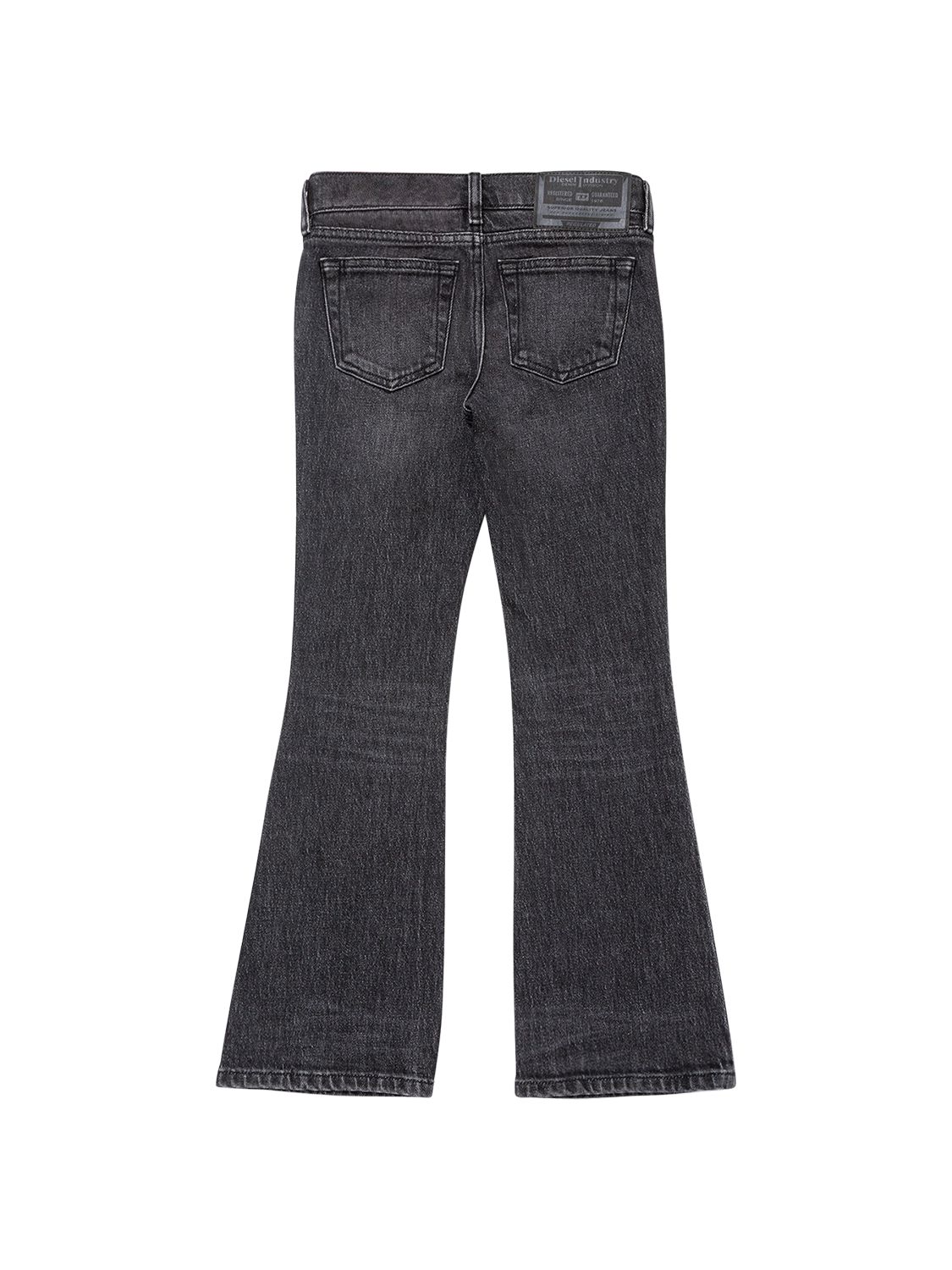 Diesel Cotton Jeans With Metal Oval-d Logo In Black