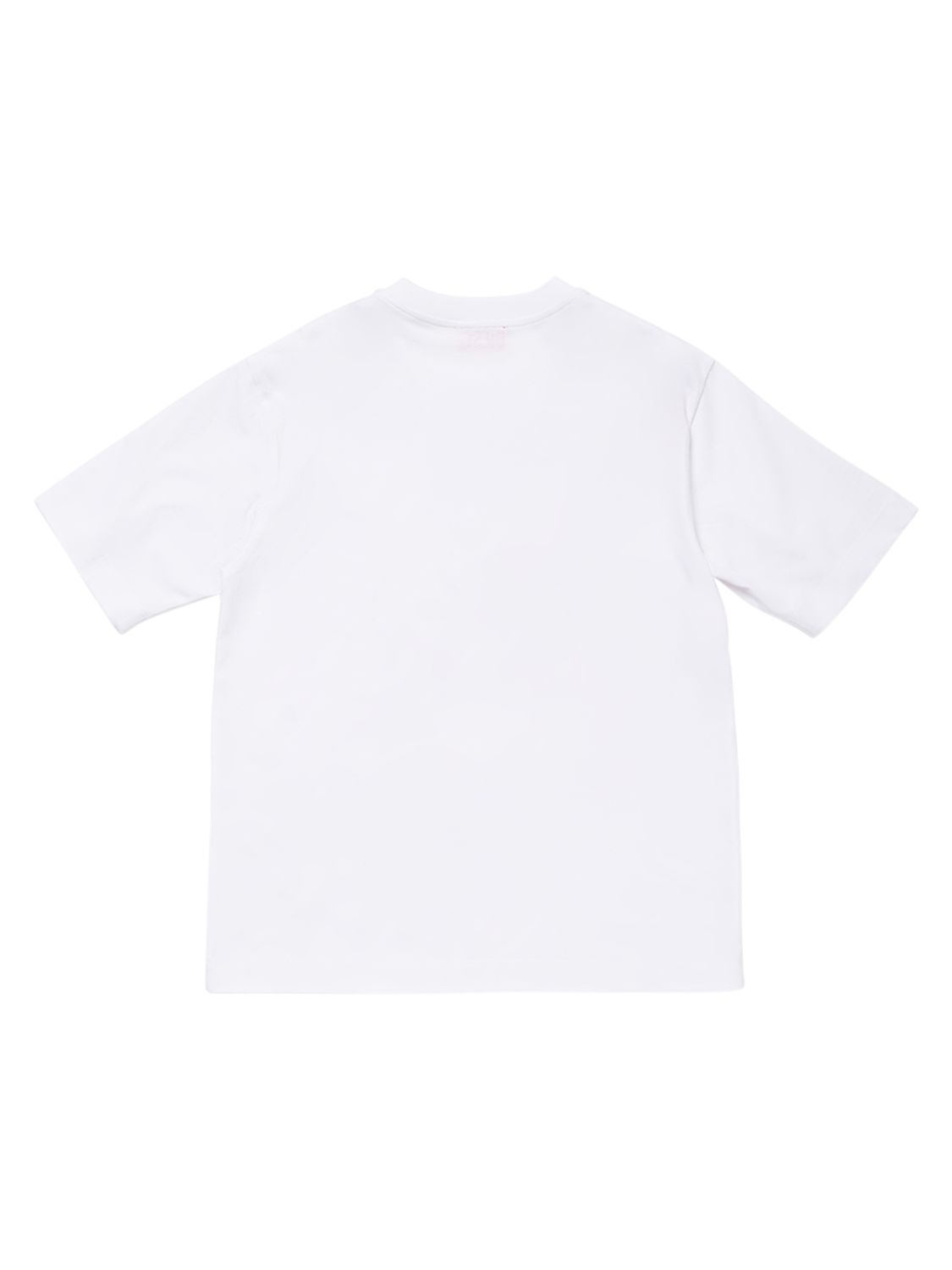 Shop Diesel Maxi D Printed Cotton T-shirt In White