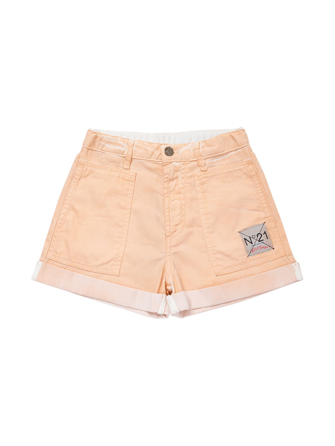 N°21 Kids' Cotton Shorts In Pink