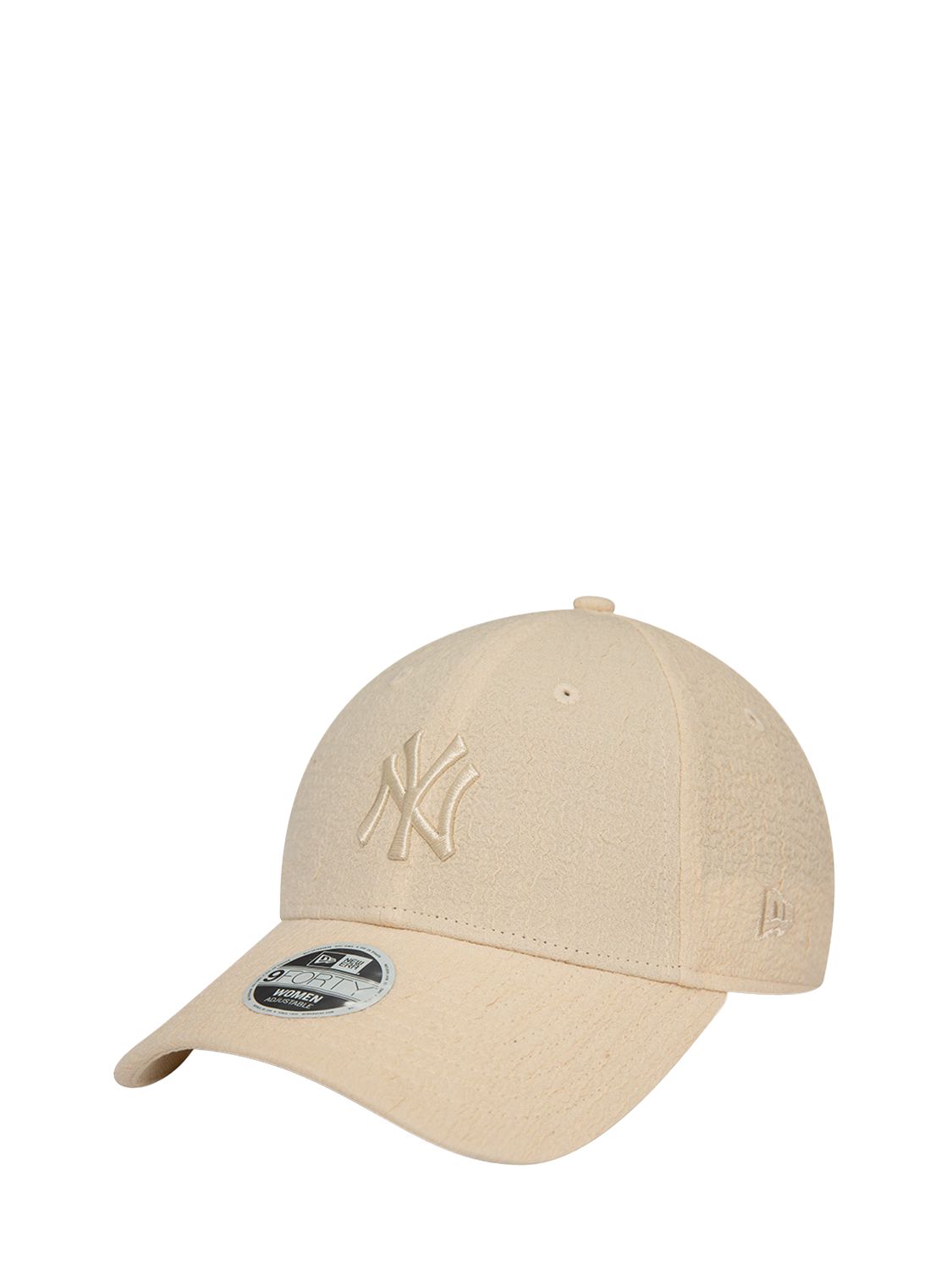 Shop New Era Ny Yankees Bubble Stitch 9forty Hat In Beige