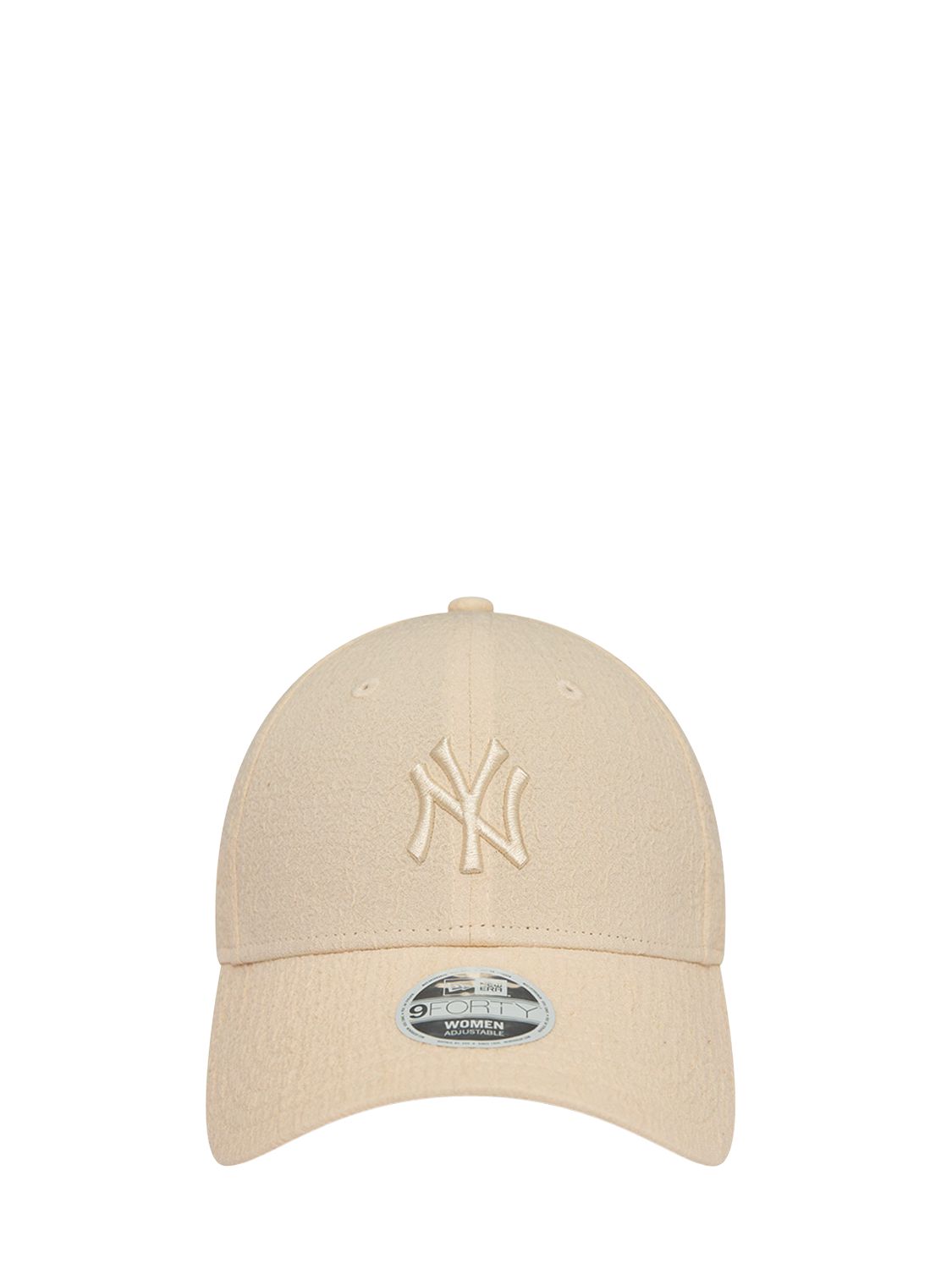 New Era Ny Yankees Bubble Stitch 9forty Hat In Beige