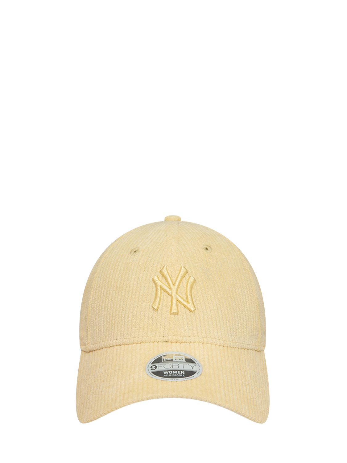New Era Ny Yankees Female Summer Cord 9forty Hat In Yellow