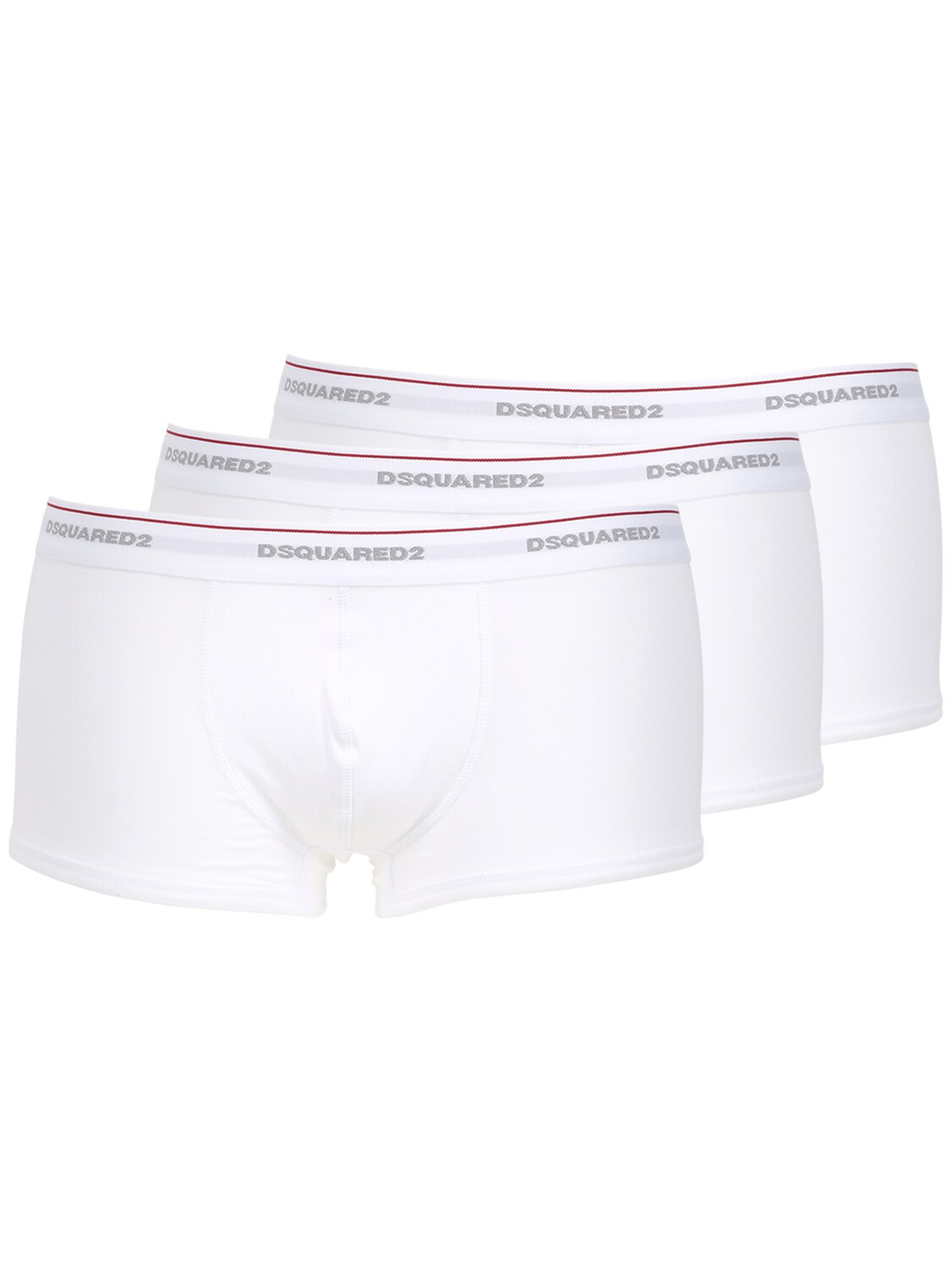DSQUARED2 UNDERWEAR Pack Of 3 Logo Jersey Boxer Briefs
