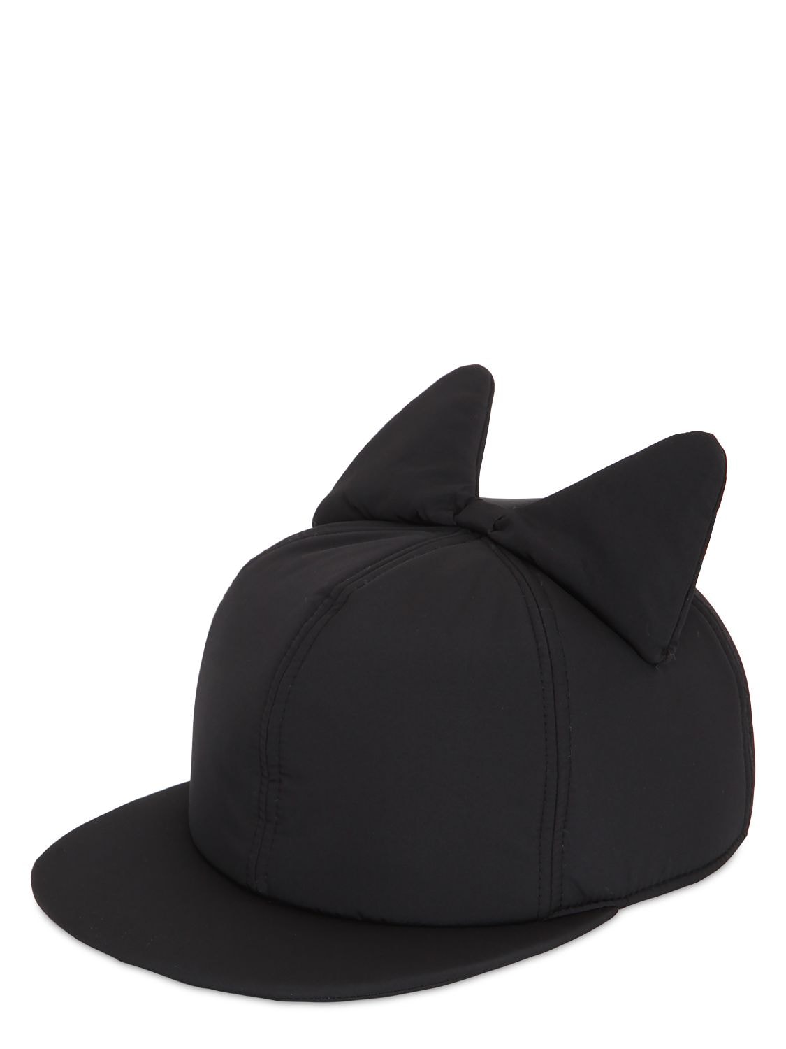 Federica Moretti Frida Bow Padded Hat In Black