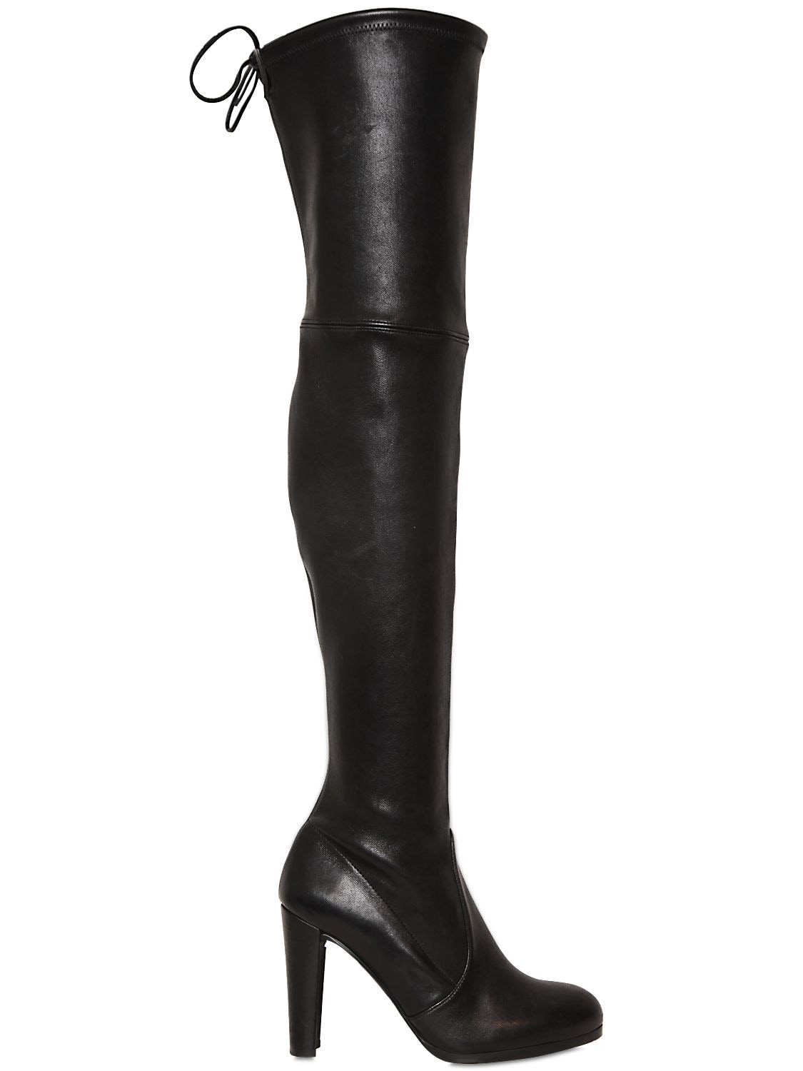 Stuart Weitzman 90mm Highland Stretch Nappa Boots In Black | ModeSens