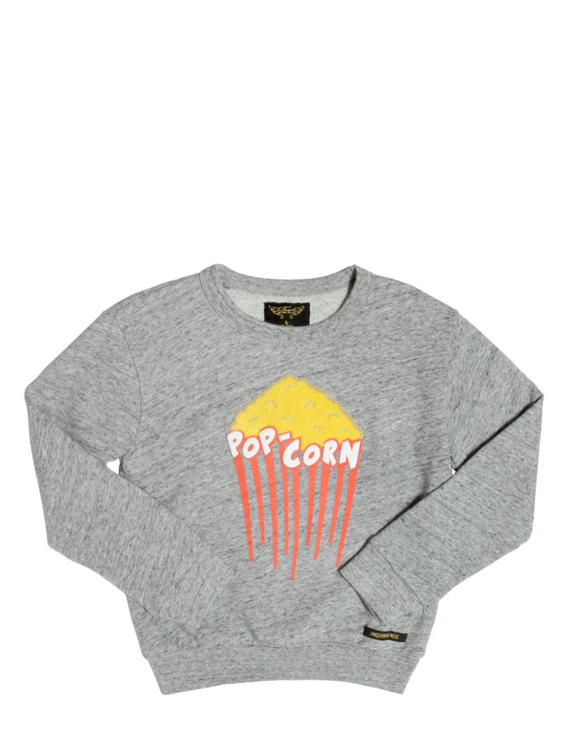 Sweatshirt Aus Baumwolle Mit Popcorndruck