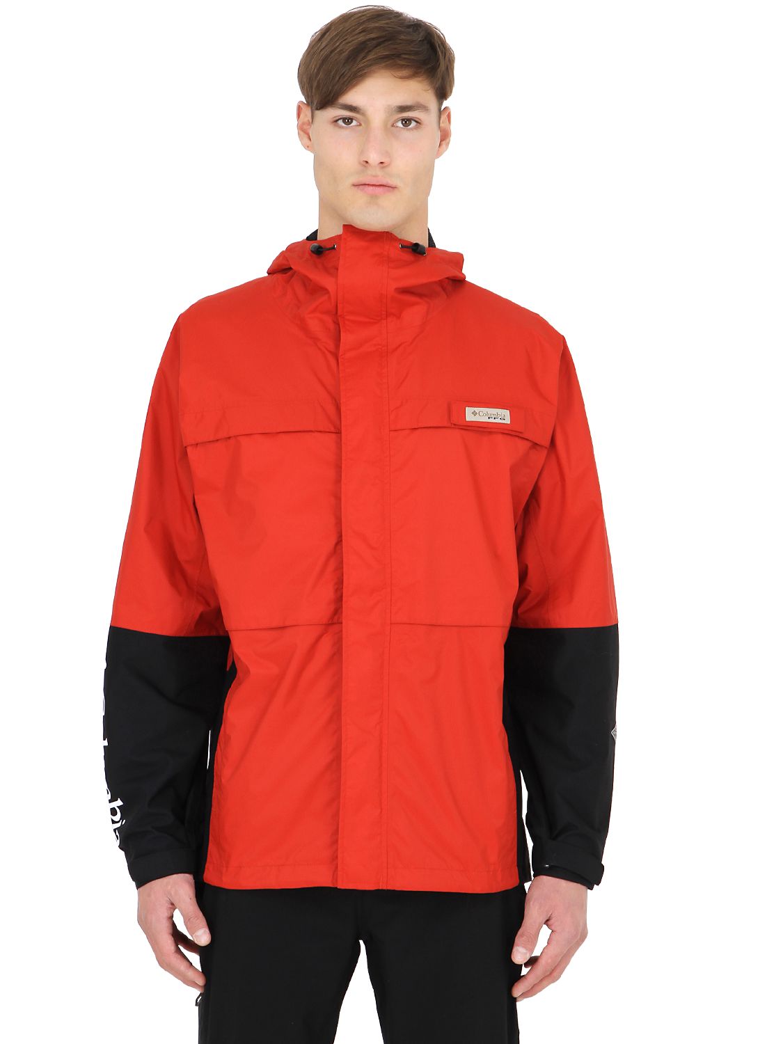 Columbia Pfg American Angler Fishing Jacket In Red/black | ModeSens