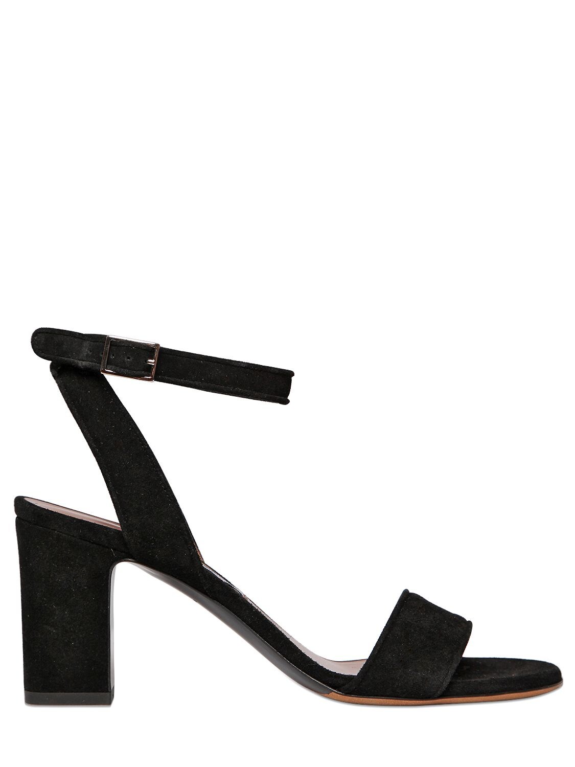 Tabitha Simmons 70mm Leticia Suede Sandals In Black