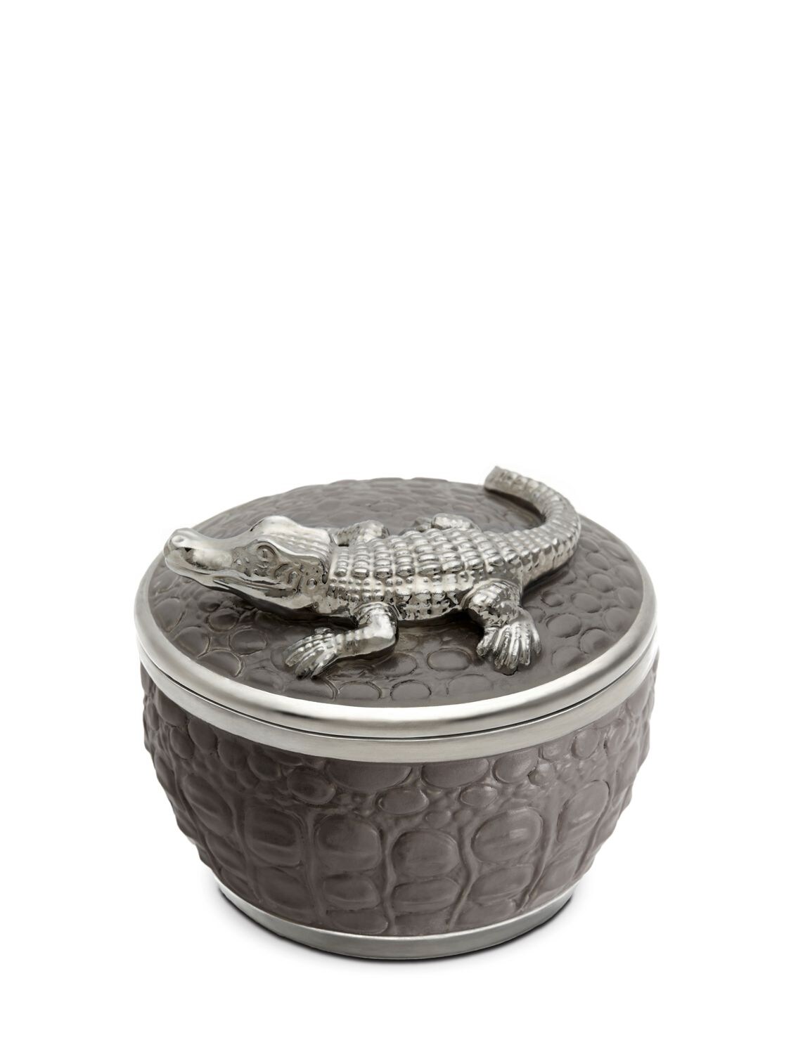 L'objet "crocodile"香氛蜡烛 In Grey,silver