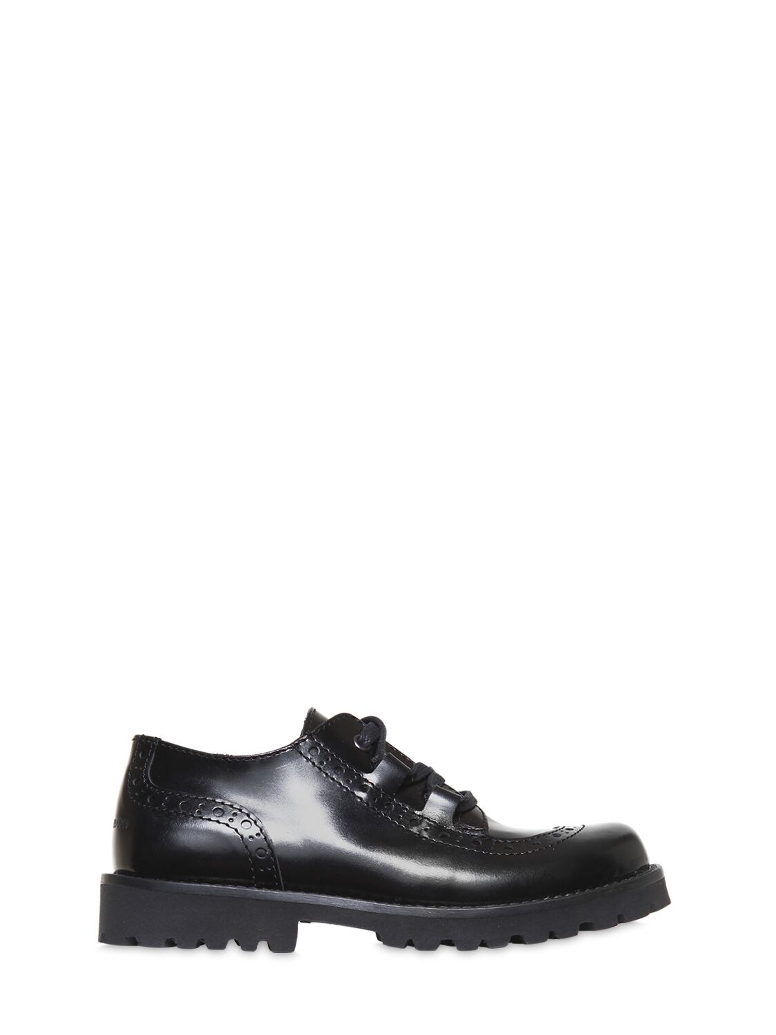DOLCE & GABBANA LEATHER DERBY LACE-UP SHOES,64I6T9005-TJAWMDA1