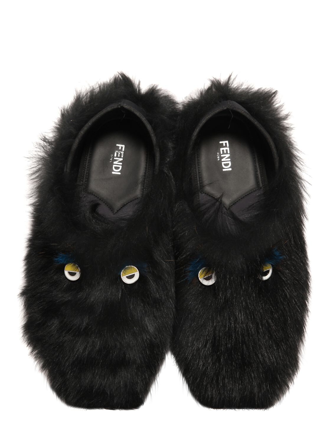 fendi monster slippers