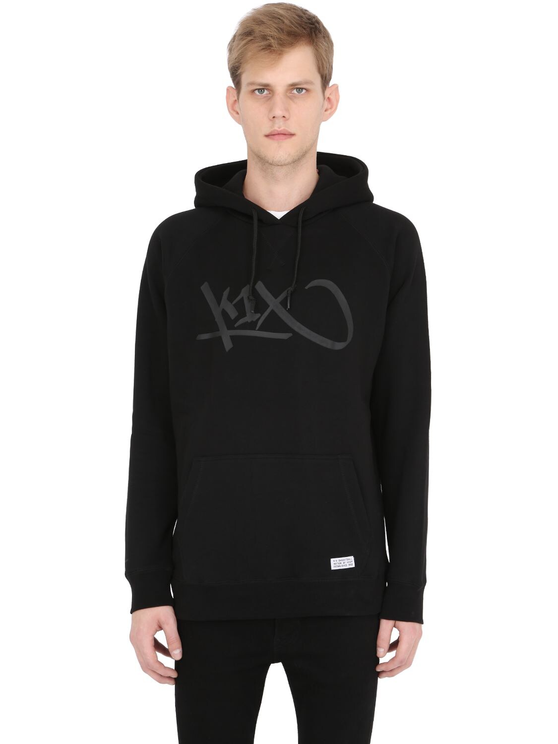 K1x Rubber Logo Hooded Sweatshirt In Black
