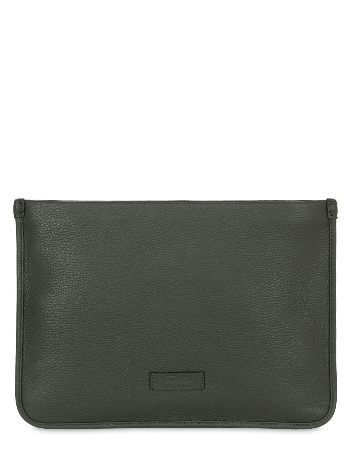 Fortu Milano Jean Leather Pouch In Alvar Green