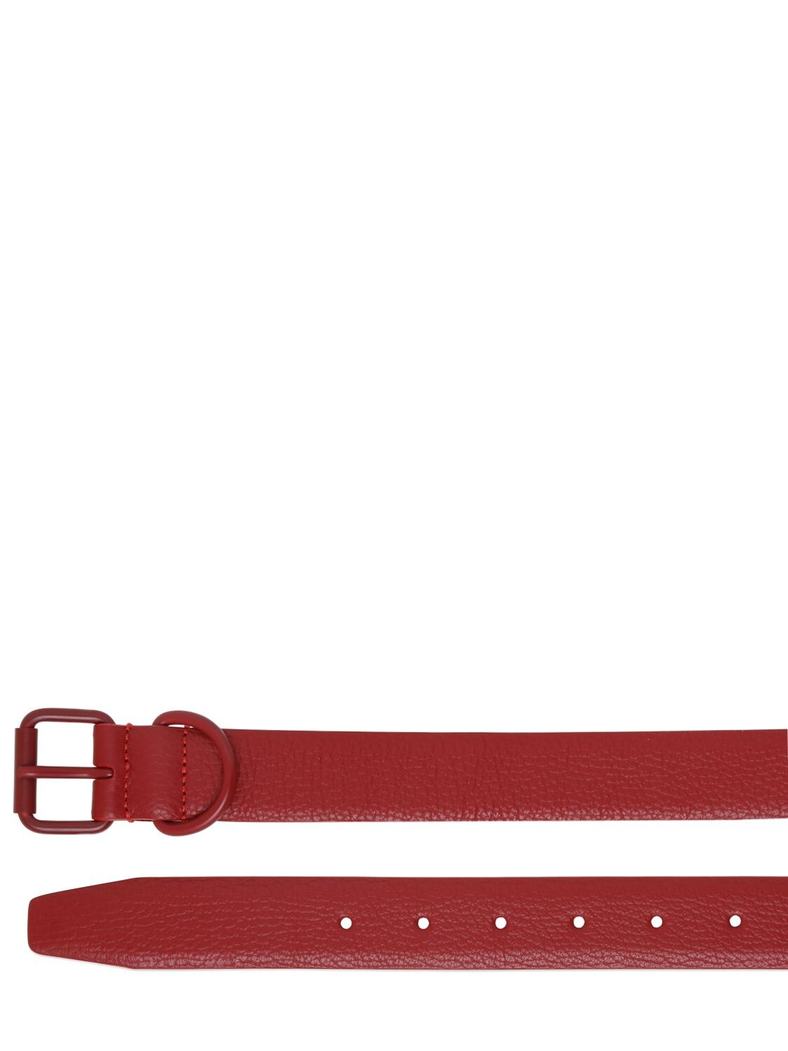 Fortu Milano 30mm Leather Belt In Red Pedregal