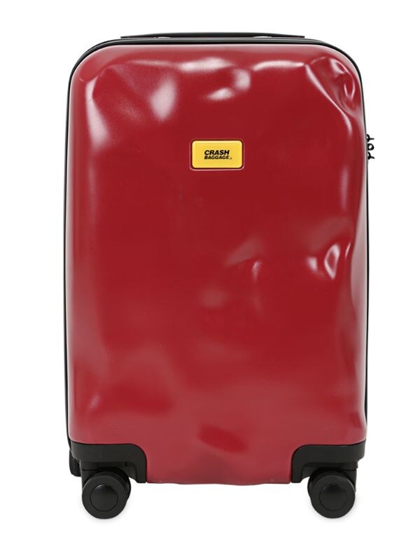 Crash Baggage 40l 4-wheel Spinner Carry On Trolley In Red