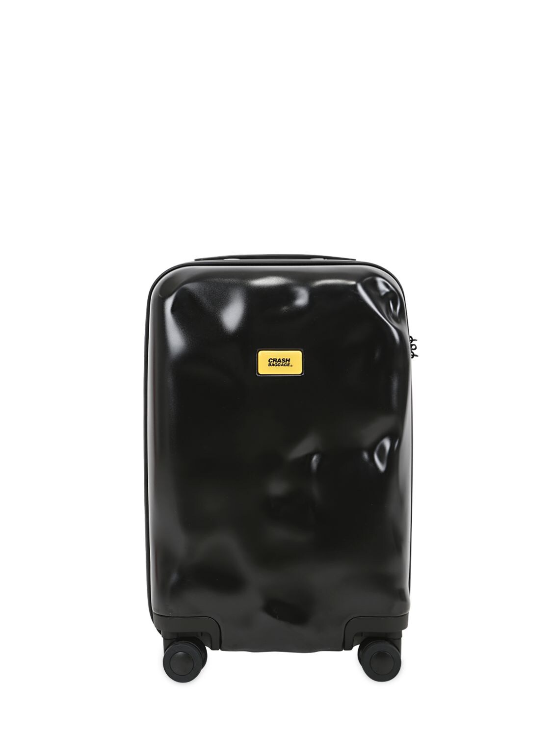Crash Baggage 40l 4-wheel Spinner Carry On Trolley In Black