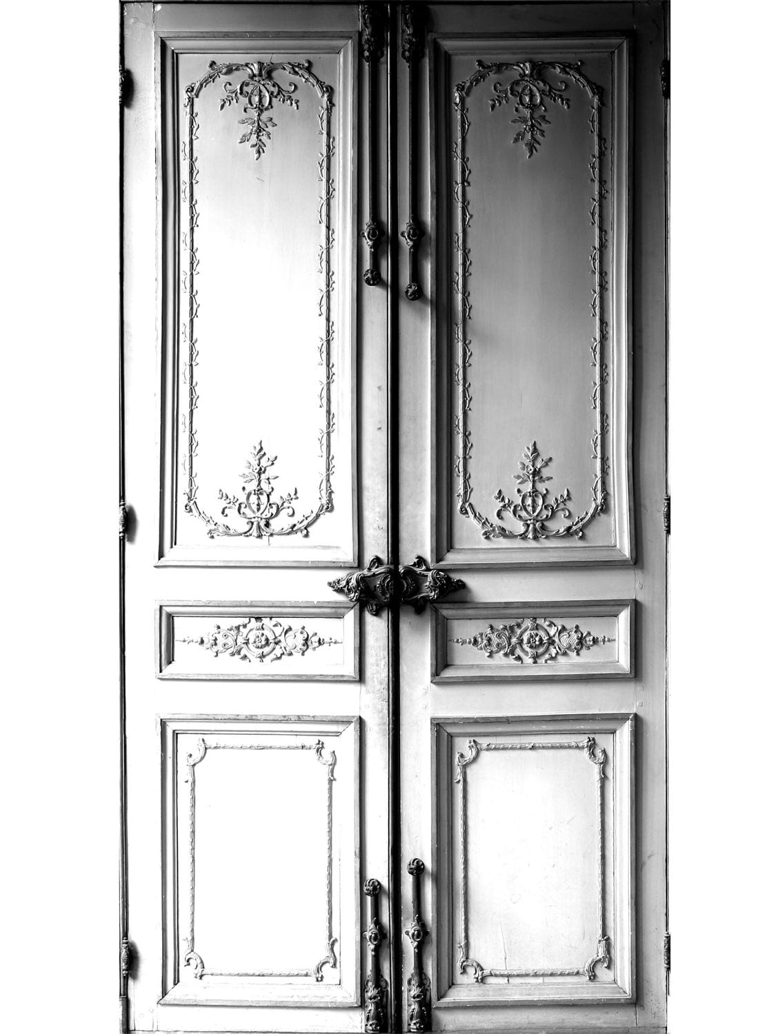 Maison Margiela Trompe-l'oeil "haussmann Door" Sticker In Grey,multi