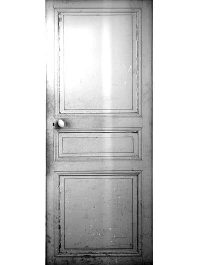 Maison Margiela Trompe-l'oeil Closed Door Sticker In Grey,multi