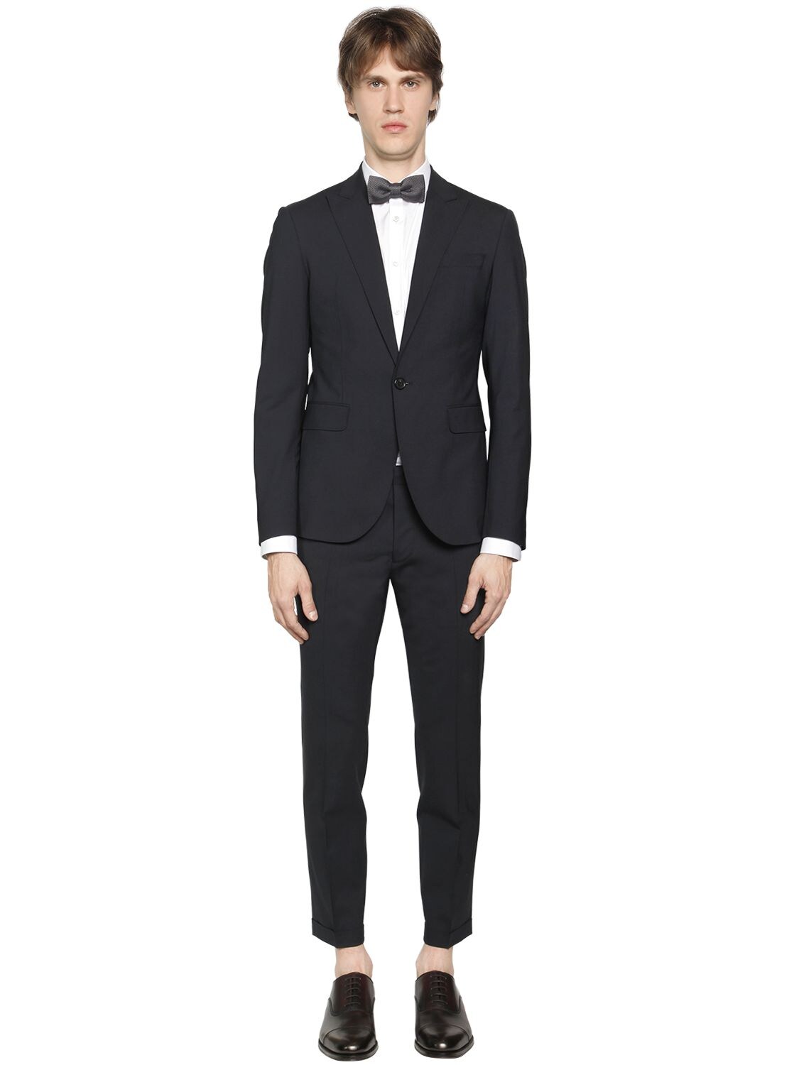 DSQUARED2 TOKYO STRETCH VIRGIN WOOL SUIT,65IG7E107-NTI00